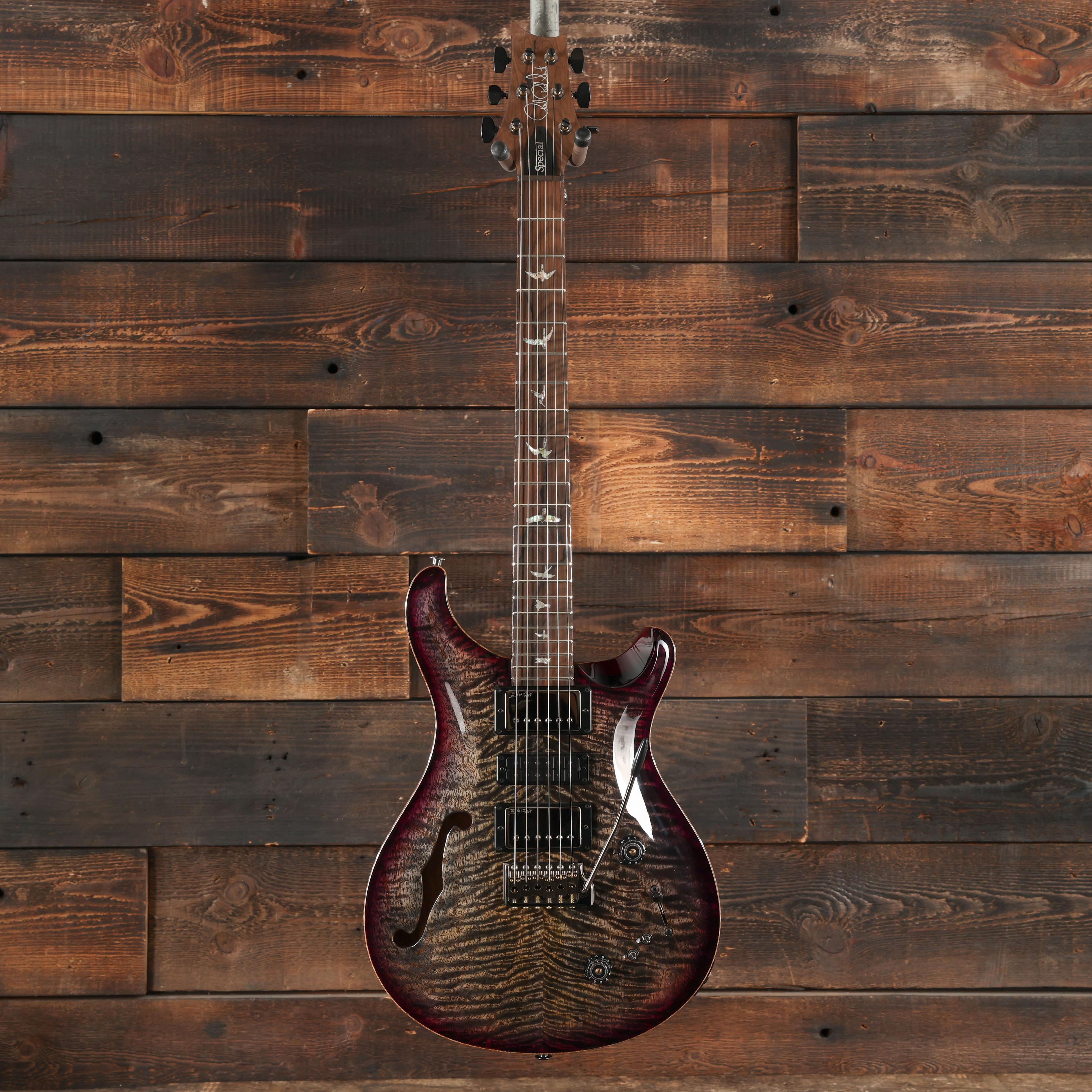 PRS Limited Edition Special Semi-Hollow Mango Top Electric Guitar in Charcoal Purple Burst - 0422065 (4).jpg