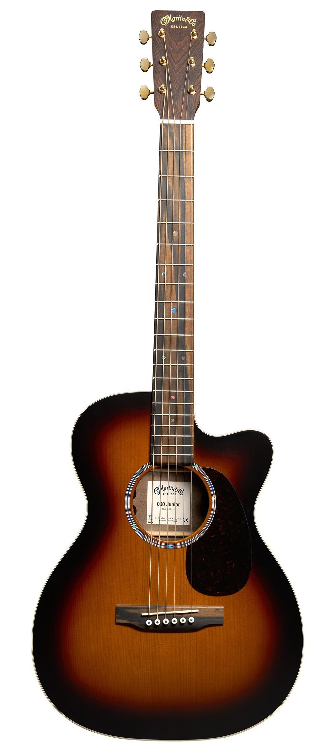 Martin Junior series 000C Jr E Walnut Burst Electro Acoustic Guitar - 11Y25000CJREWALBURST_Full Front.jpg