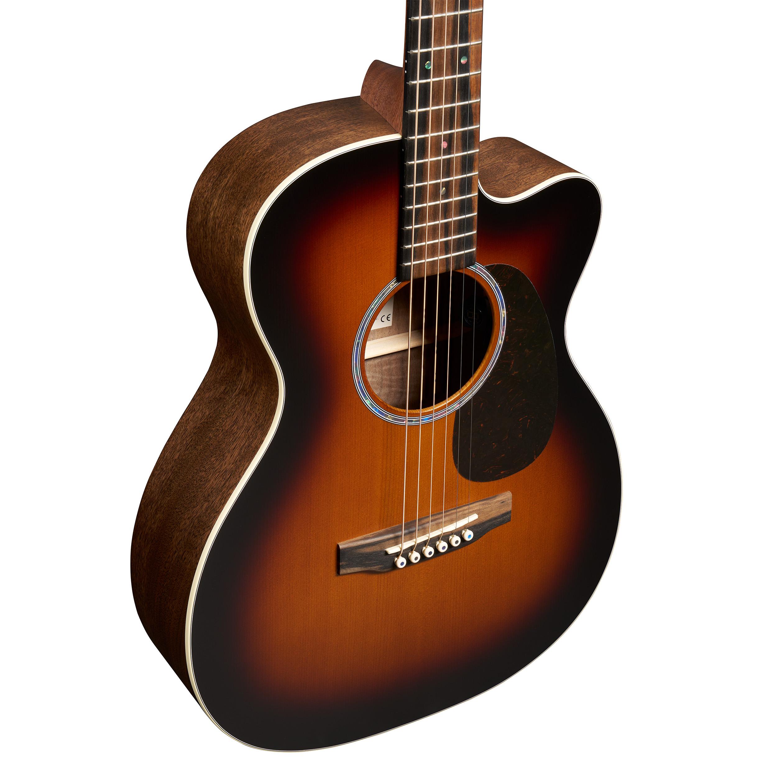Martin Junior series 000C Jr E Walnut Burst Electro Acoustic Guitar - 11Y25000CJREWALBURST_Front Angle 2.jpg