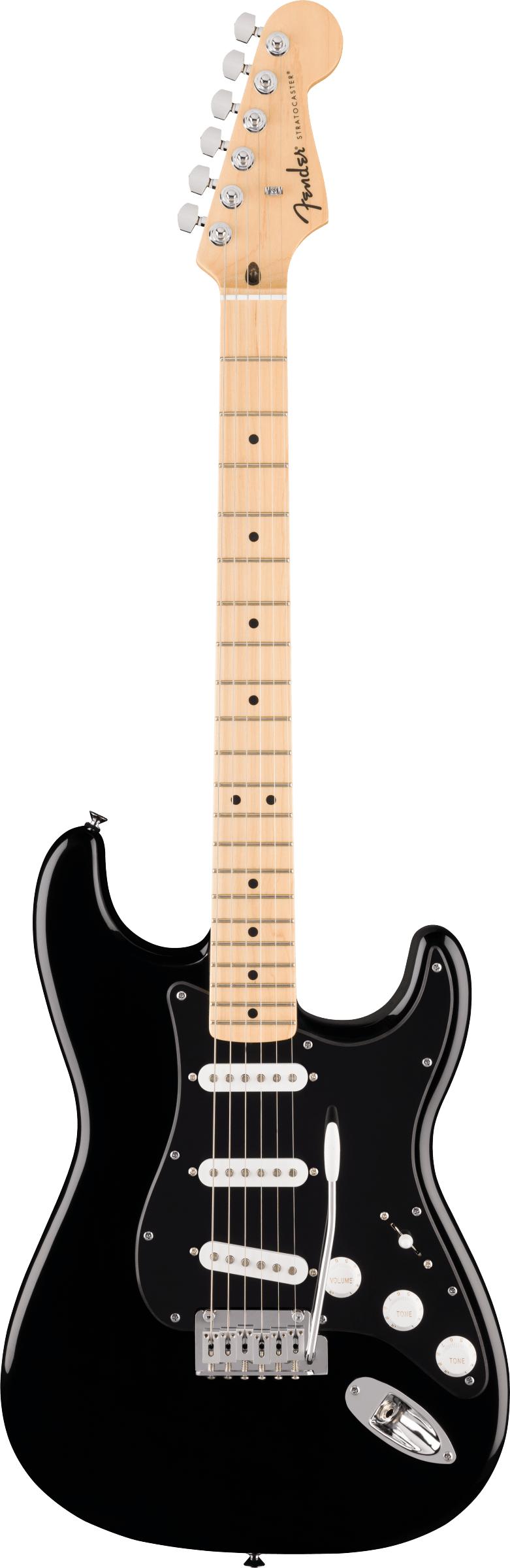 Fender Limited Edition Standard Stratocaster Electric Guitar in Black - 0266223506-Front.jpg
