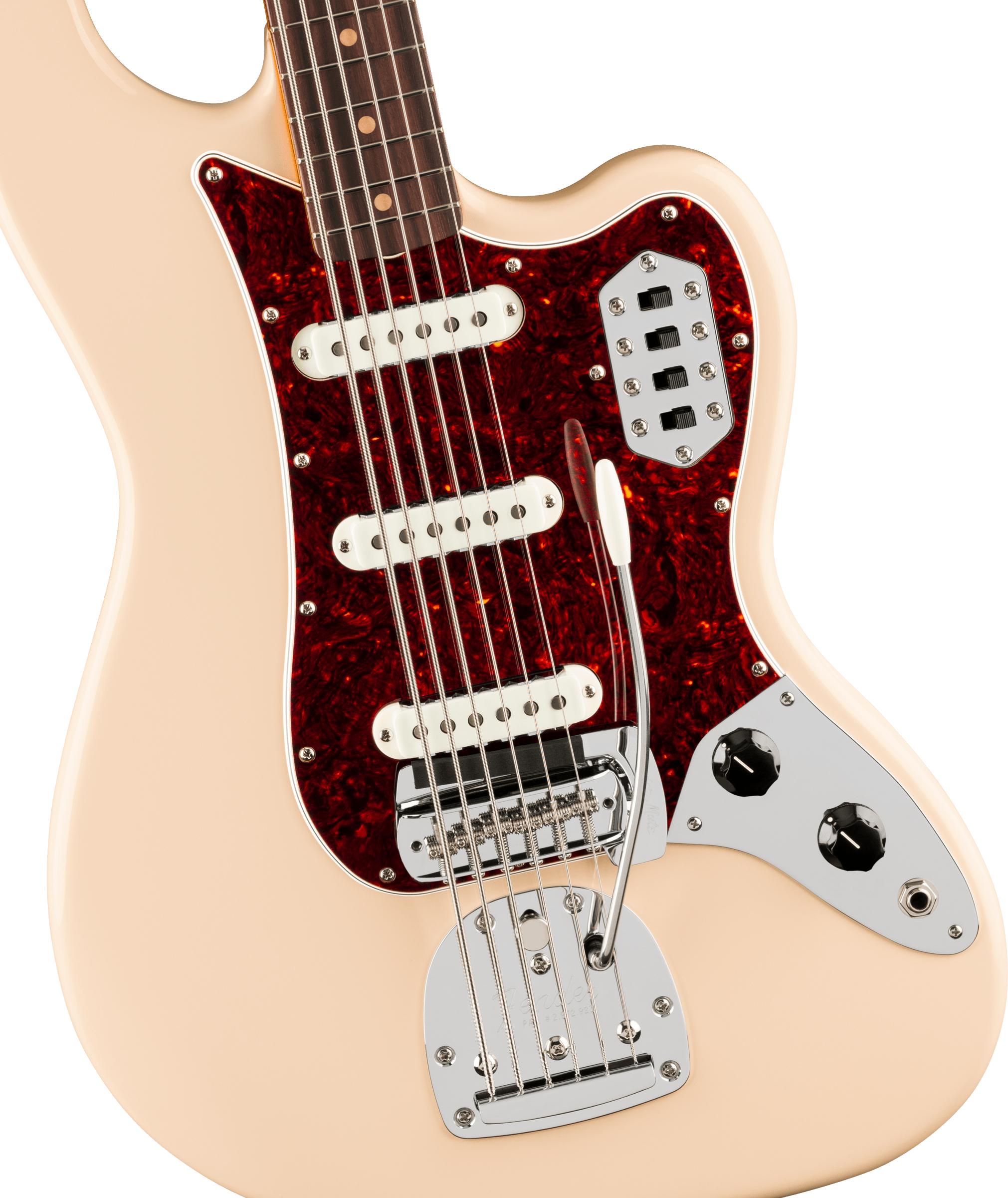 Fender Vintera III Early '60s Bass VI in Olympic White - Andertons