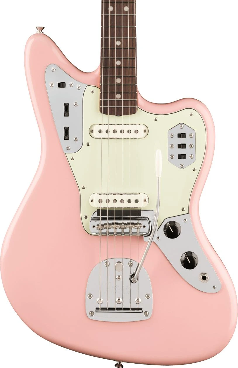 Fender Vintera III Mid '60s Jaguar Electric Guitar in Shell Pink - 0149340356 (1).jpg