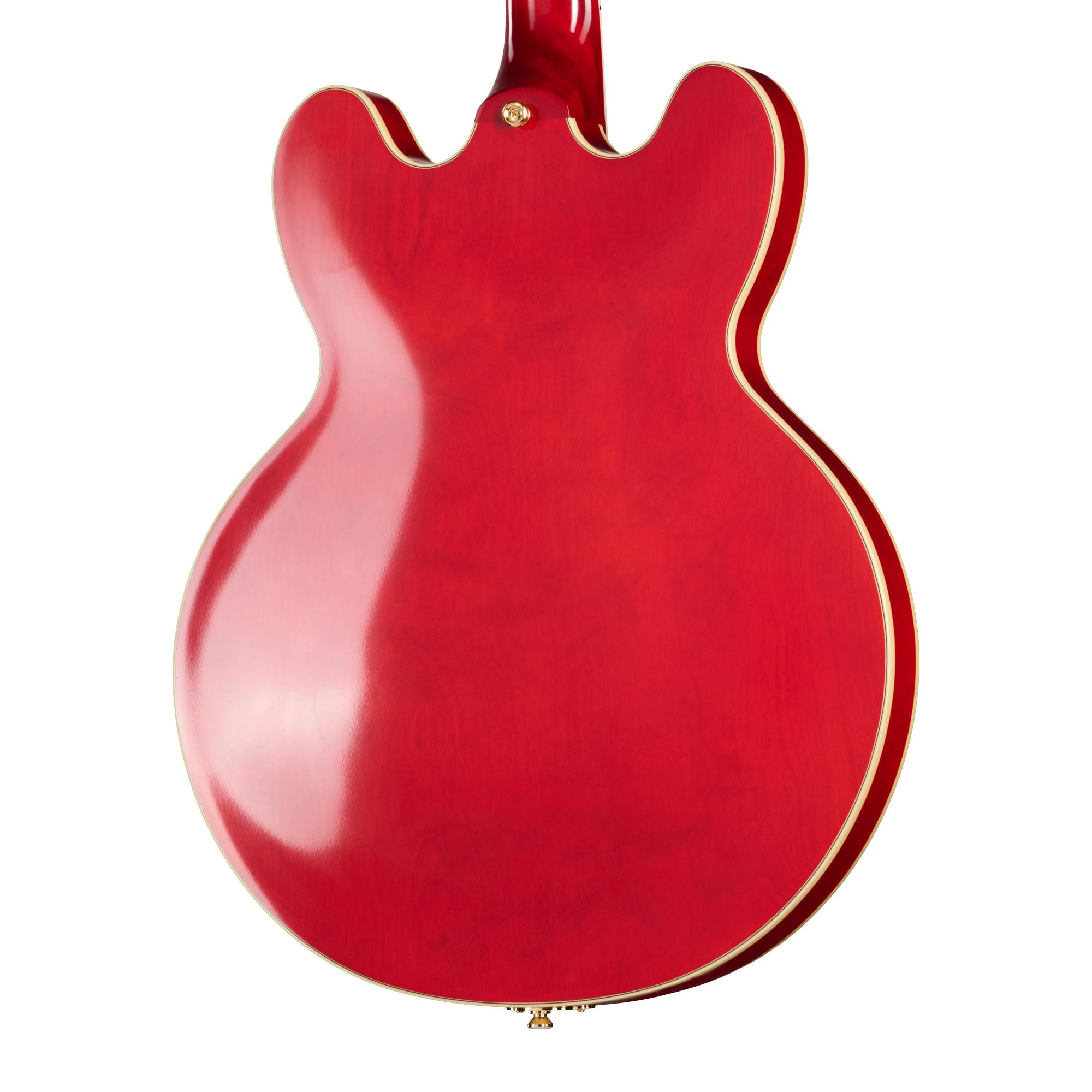 B Stock : Epiphone Artist Masterbilt Gem Archer Signature Sheraton Semi-Hollow Electric Guitar in Cherry Red - 001 - EMGASCHGH1_4_BackBody.jpg