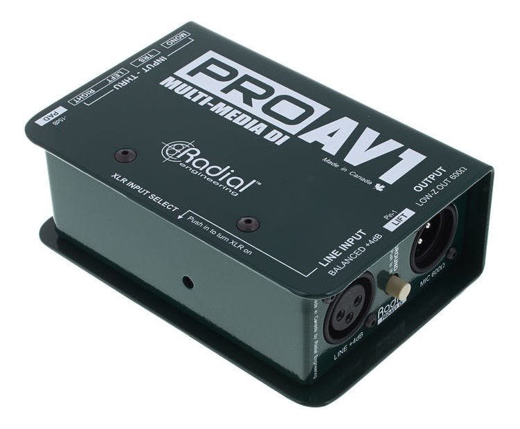 Radial PRO-AV1 Passive DI Box for Multimedia/Audio-Visual Systems - 147684-tmpF560.jpg