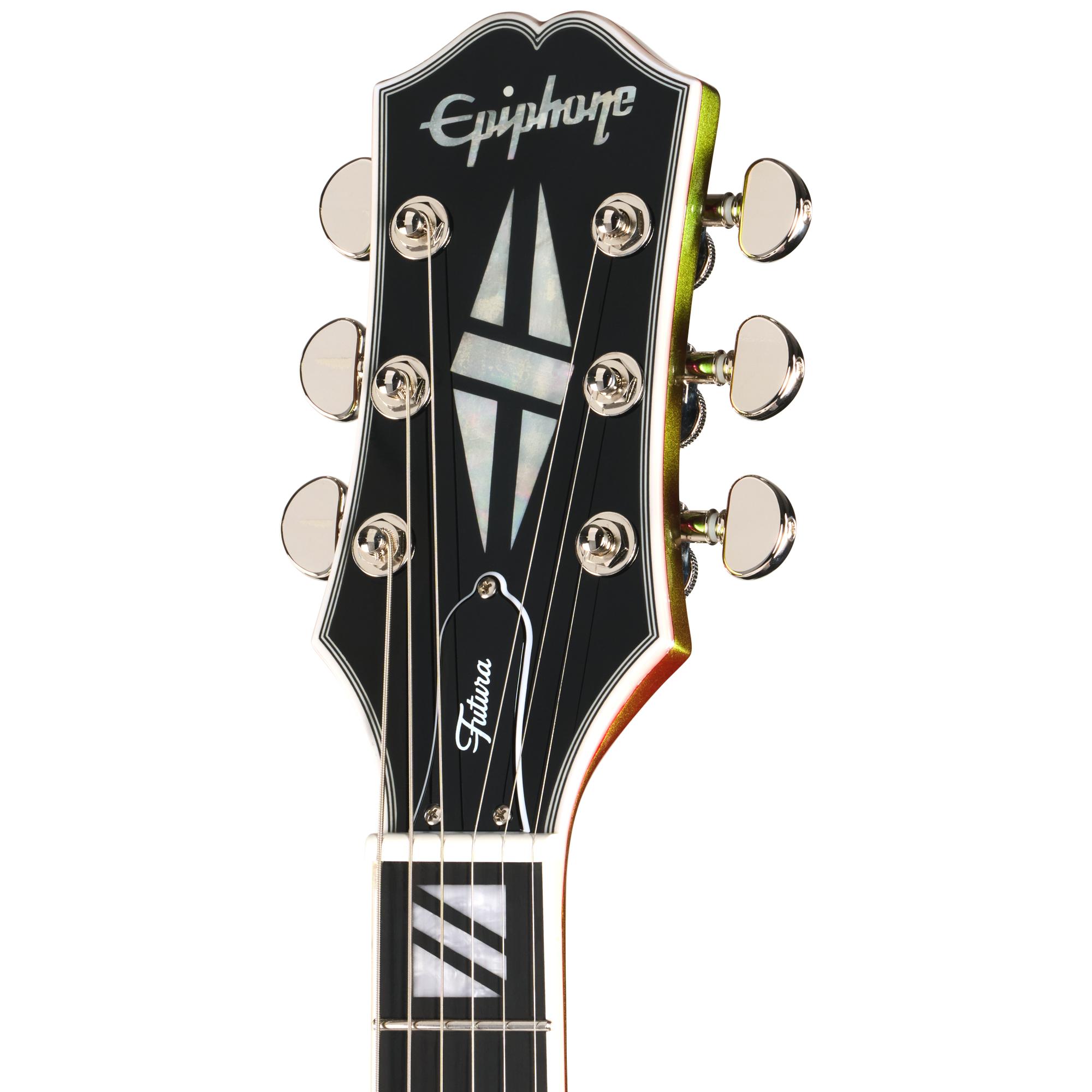 Epiphone Futura SG Custom Electric Guitar in Nitro Shift - EIFSGCNTSNH-Headstock.jpg