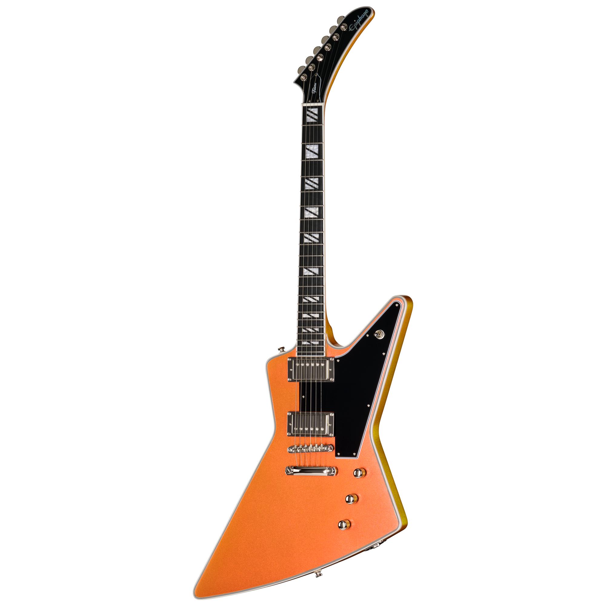 Epiphone Futura Explorer Custom Electric Guitar in Firestorm Shift - EIFEXCFSSNH-Front.jpg