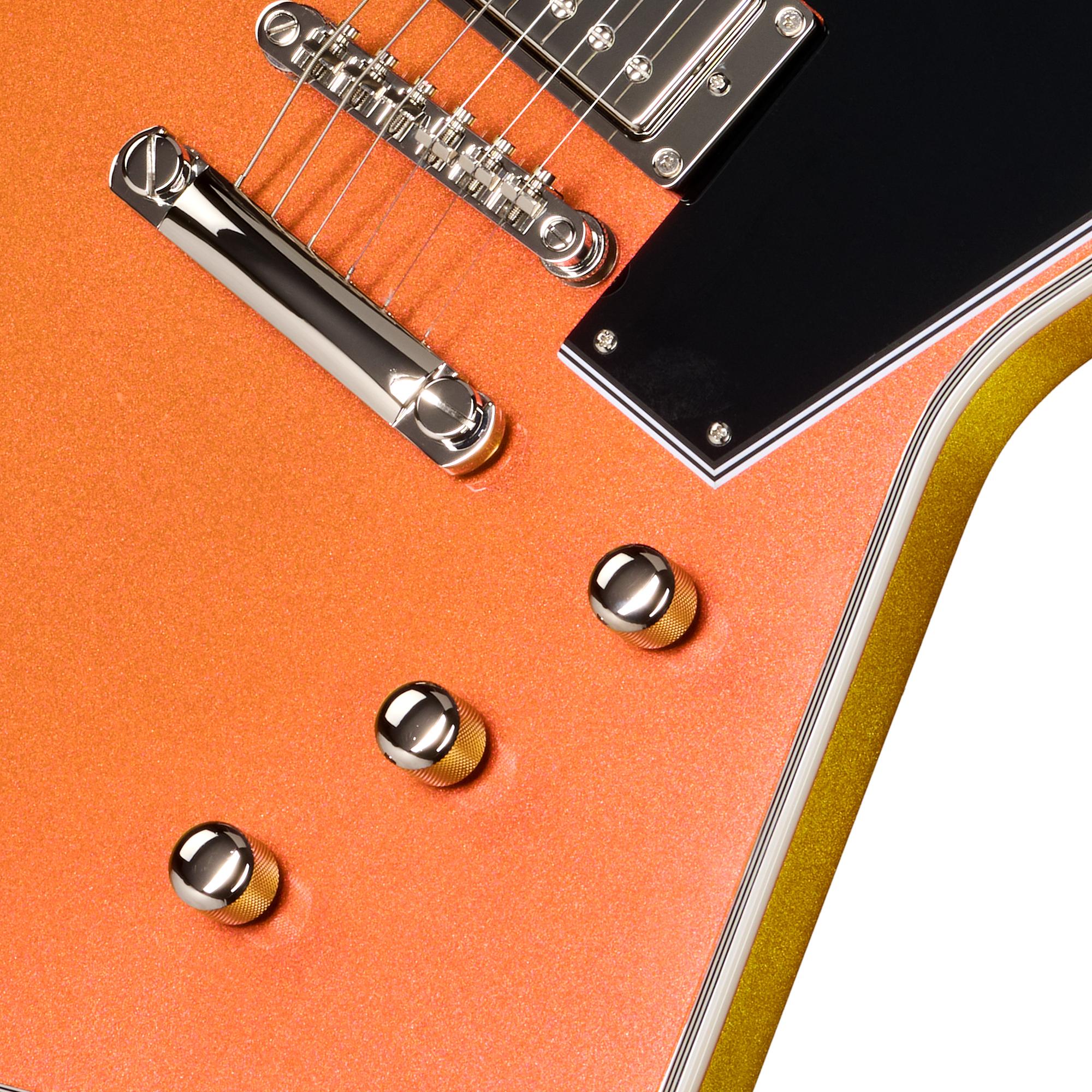 Epiphone Futura Explorer Custom Electric Guitar in Firestorm Shift - EIFEXCFSSNH-Controls.jpg