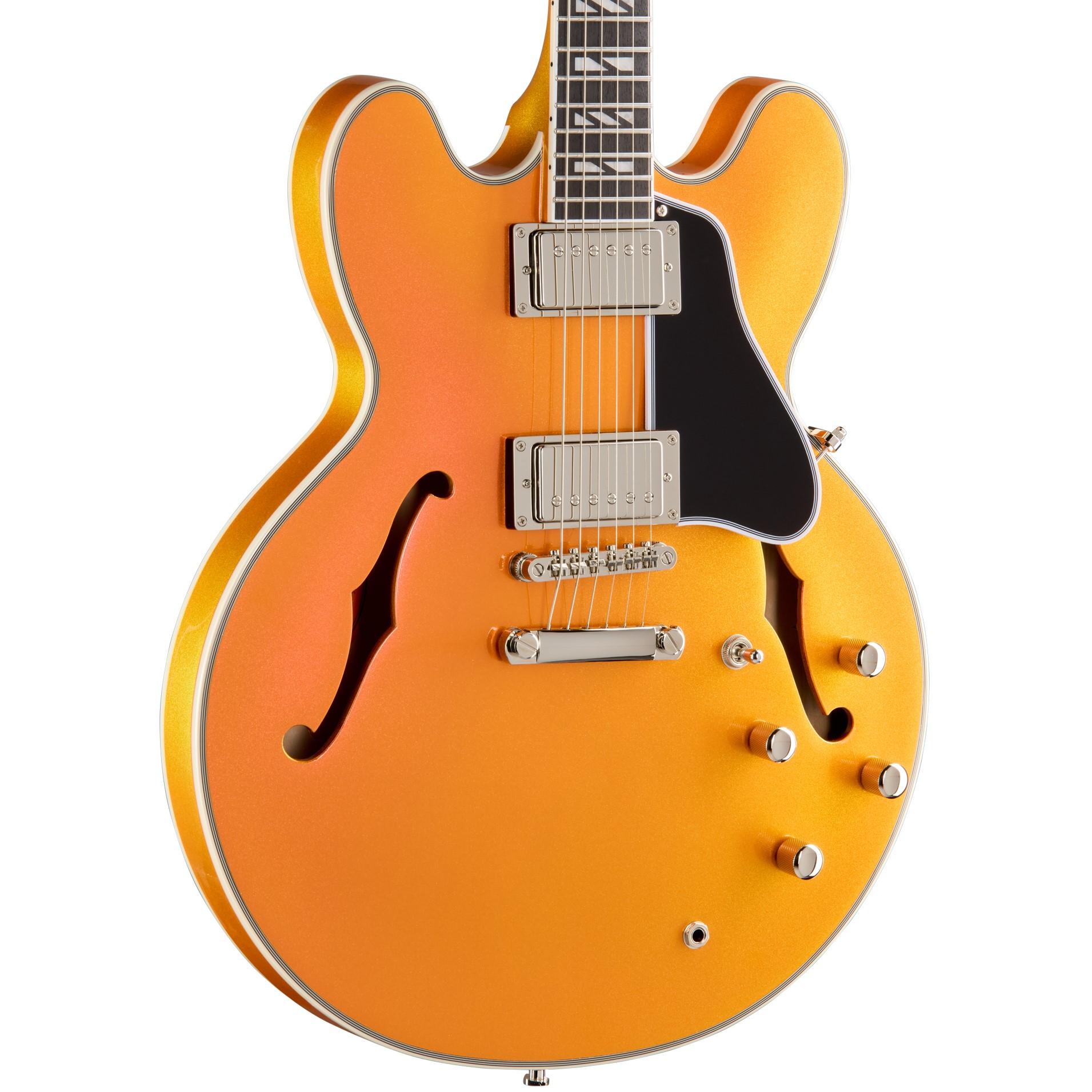 Epiphone Futura ES-355 Semi-Hollow Electric Guitar in Firestorm Shift - EIF355FSSNH-Left-Angle.jpg