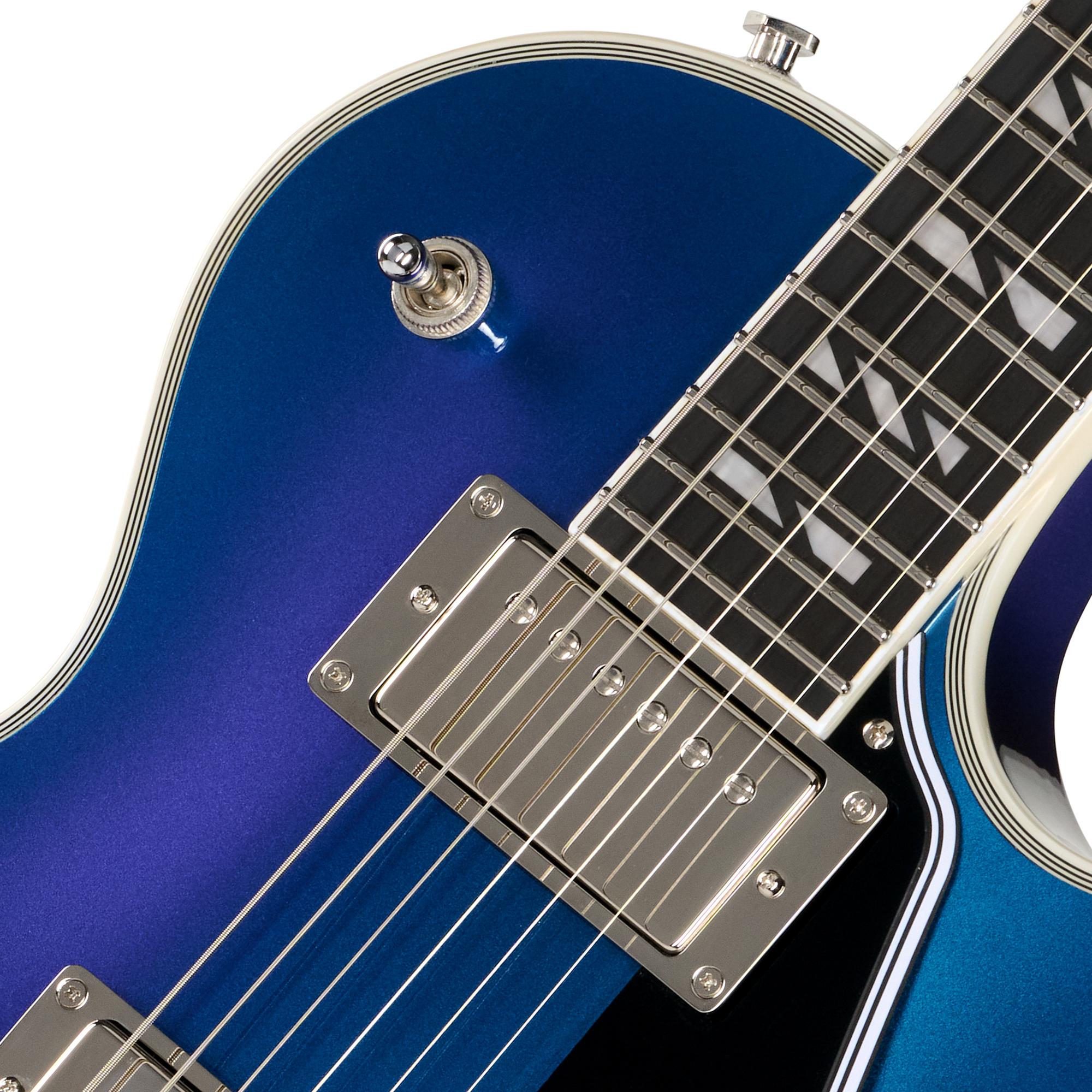 Epiphone Futura Les Paul Custom Electric Guitar in Twilight Shift - EIFLPCTLSNH-Pickups.jpg