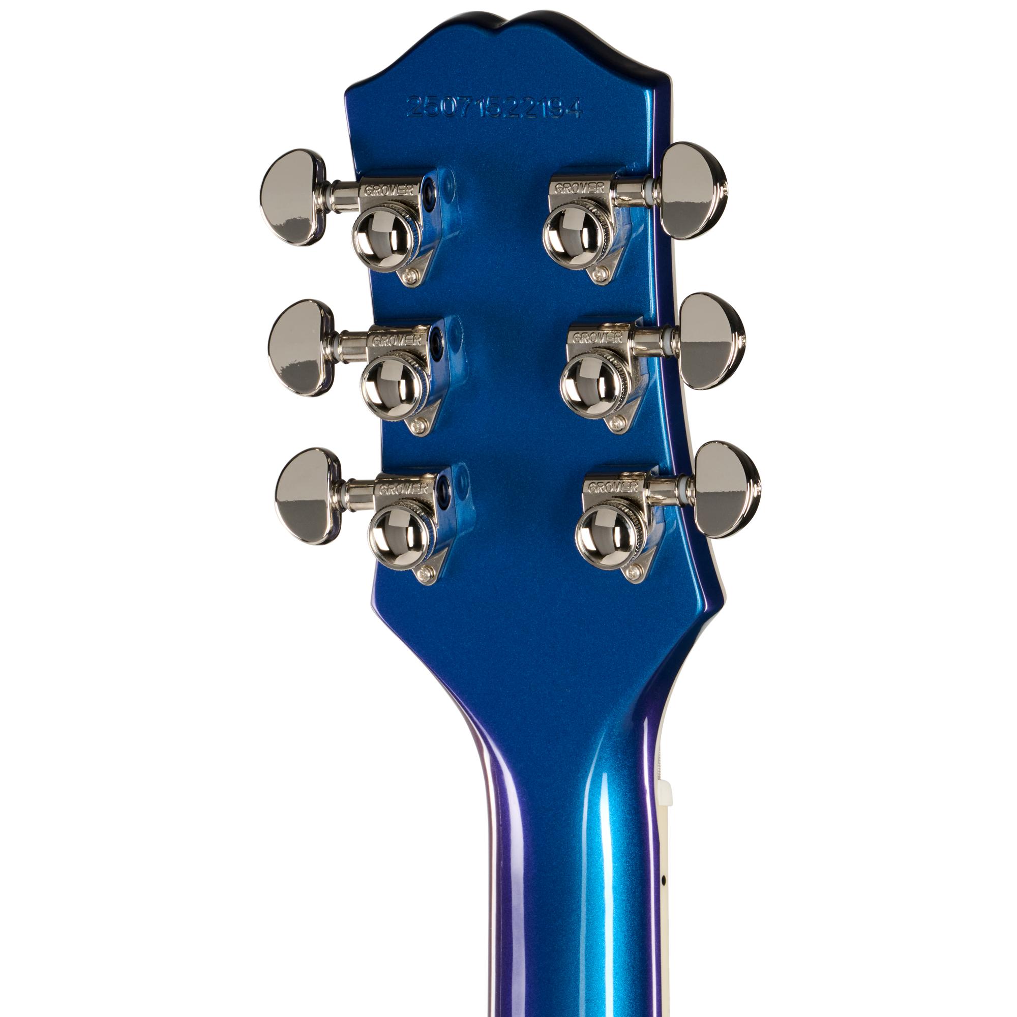 Epiphone Futura Les Paul Custom Electric Guitar in Twilight Shift - EIFLPCTLSNH-Headstock-Back.jpg