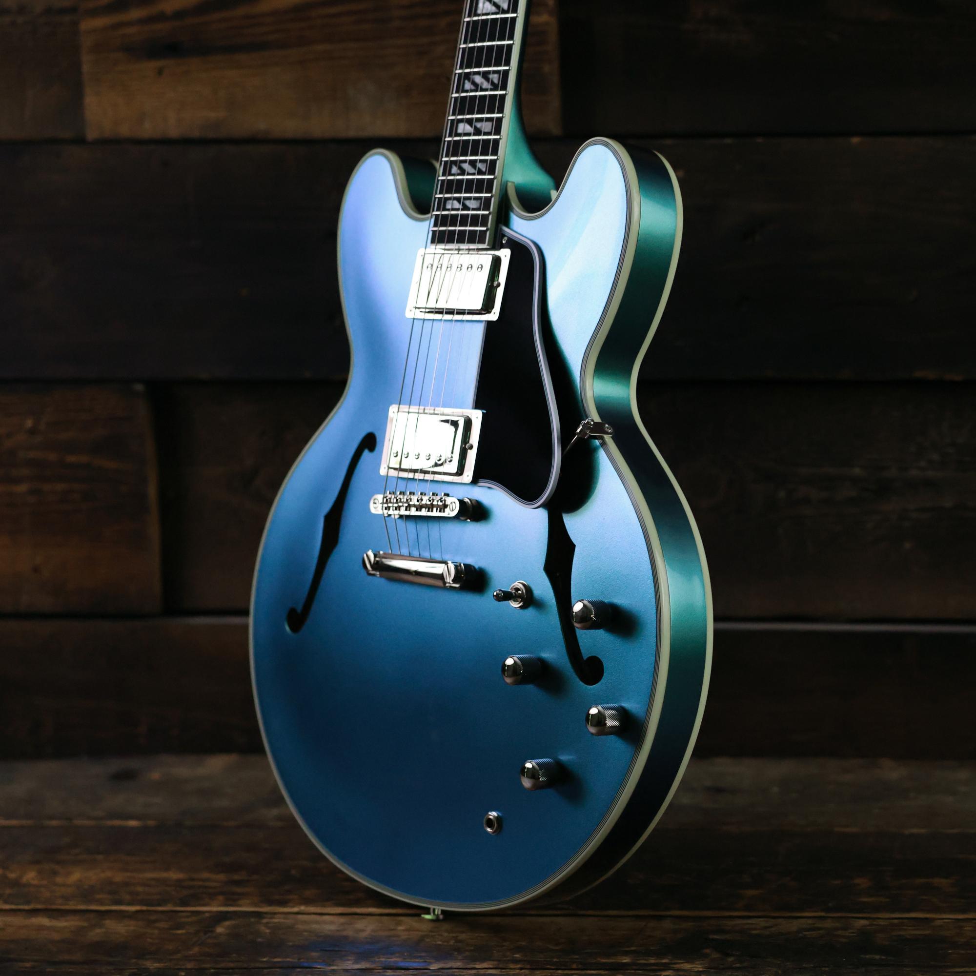 Epiphone Futura ES-355 Semi-Hollow Electric Guitar in Dragonfly Shift - EIF355DFSNH-Beauty-Right.jpg