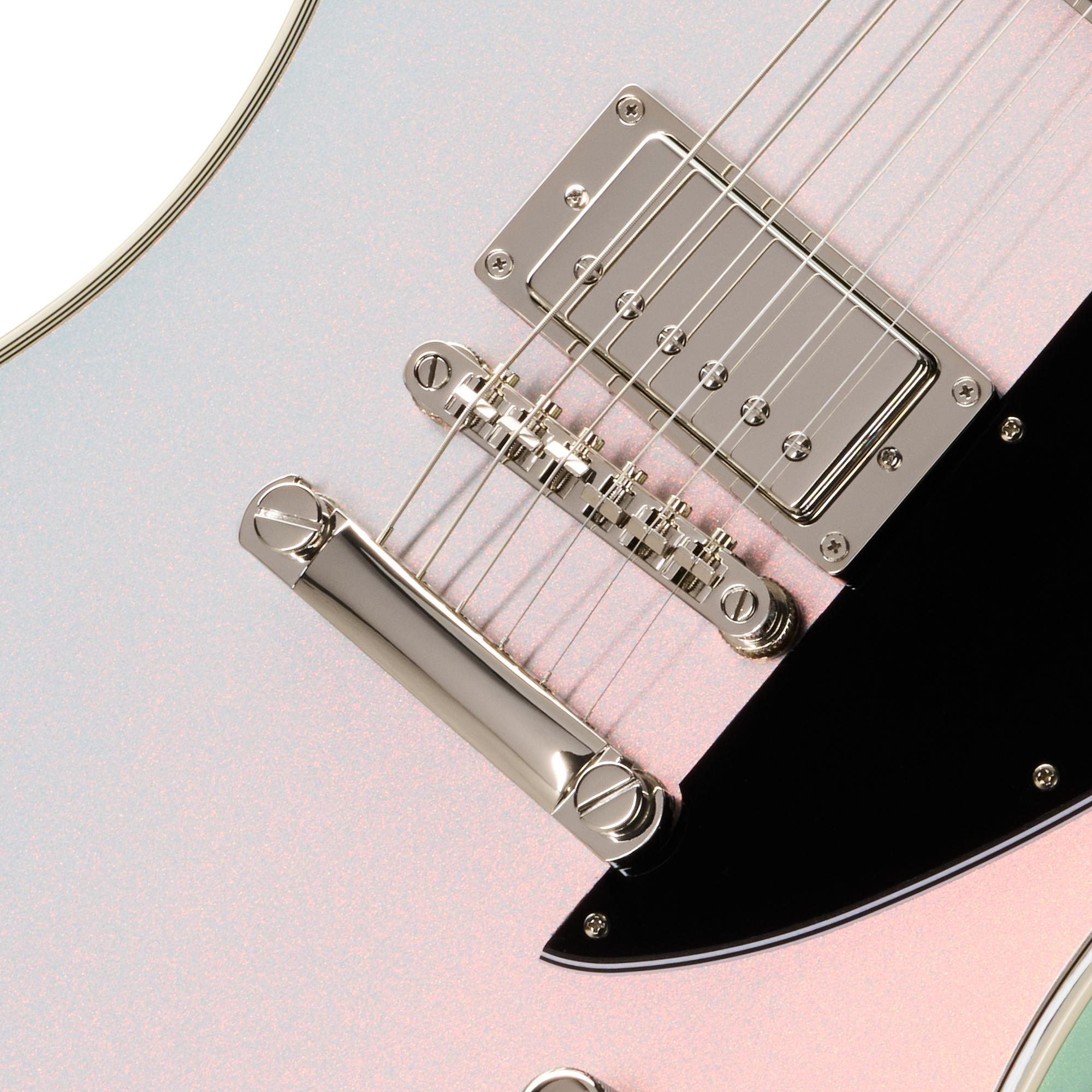 Epiphone Futura Firebird Custom Electric Guitar in Quicksilver Shift - EIFFBCQSSNH-Bridge.jpg