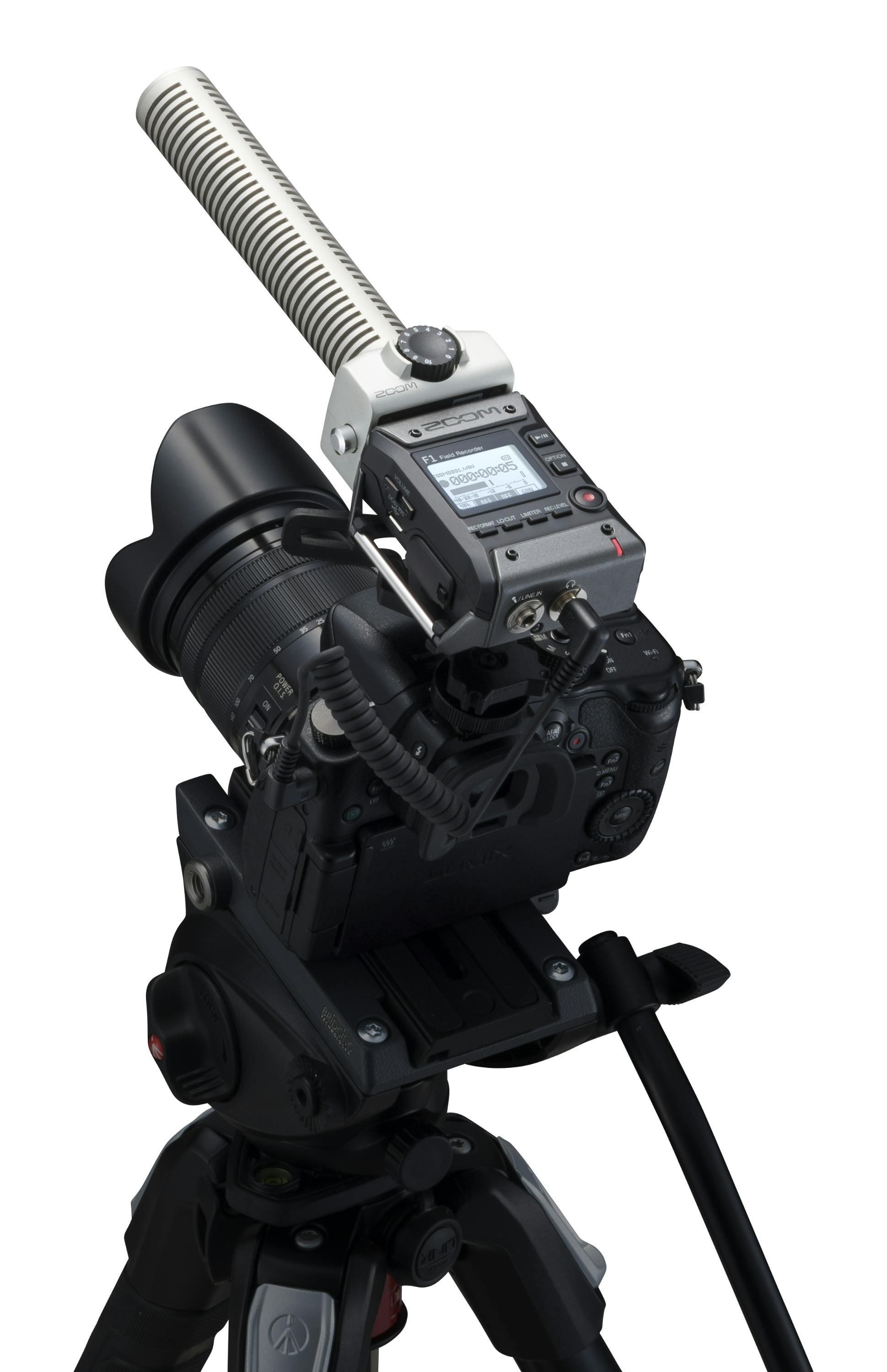 Zoom F1-SP Field Recorder with Shotgun Mic and Shockmount