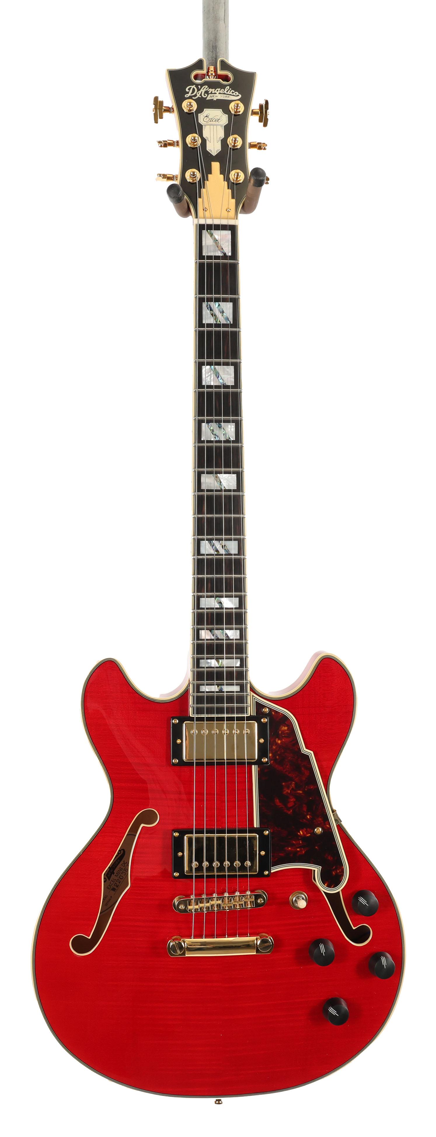 Second Hand D'Angelico Excel Mini DC Trans Cherry Semi-Acoustic Guitar 011 - SH-141-6011 (3).jpg