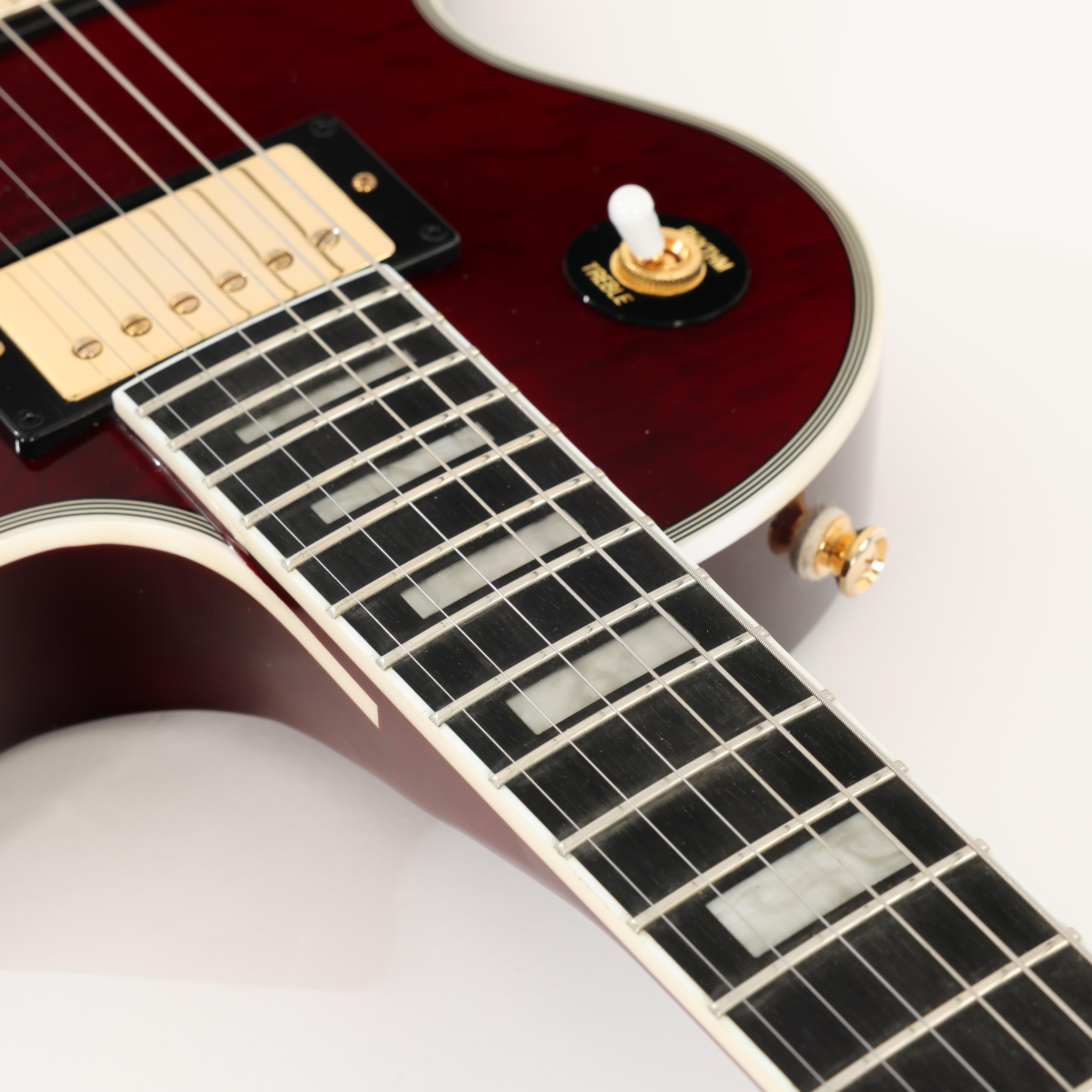 Second Hand Epiphone Alex Lifeson Les Paul Custom Access Ruby 271 - SH-241-6271 (9).jpg