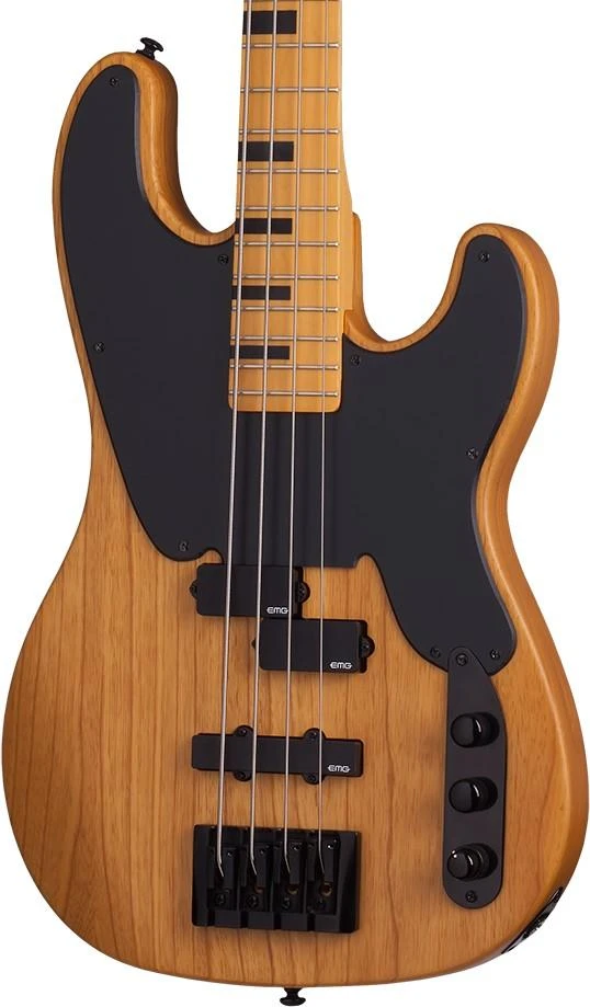 Schecter Model-T Session Bass Guitar in Aged Natural Satin - SCHECTER-2848-1.jpg
