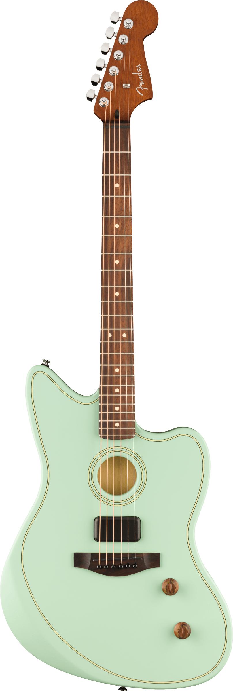 Fender Acoustasonic Standard Jazzmaster Surf Green - Andertons