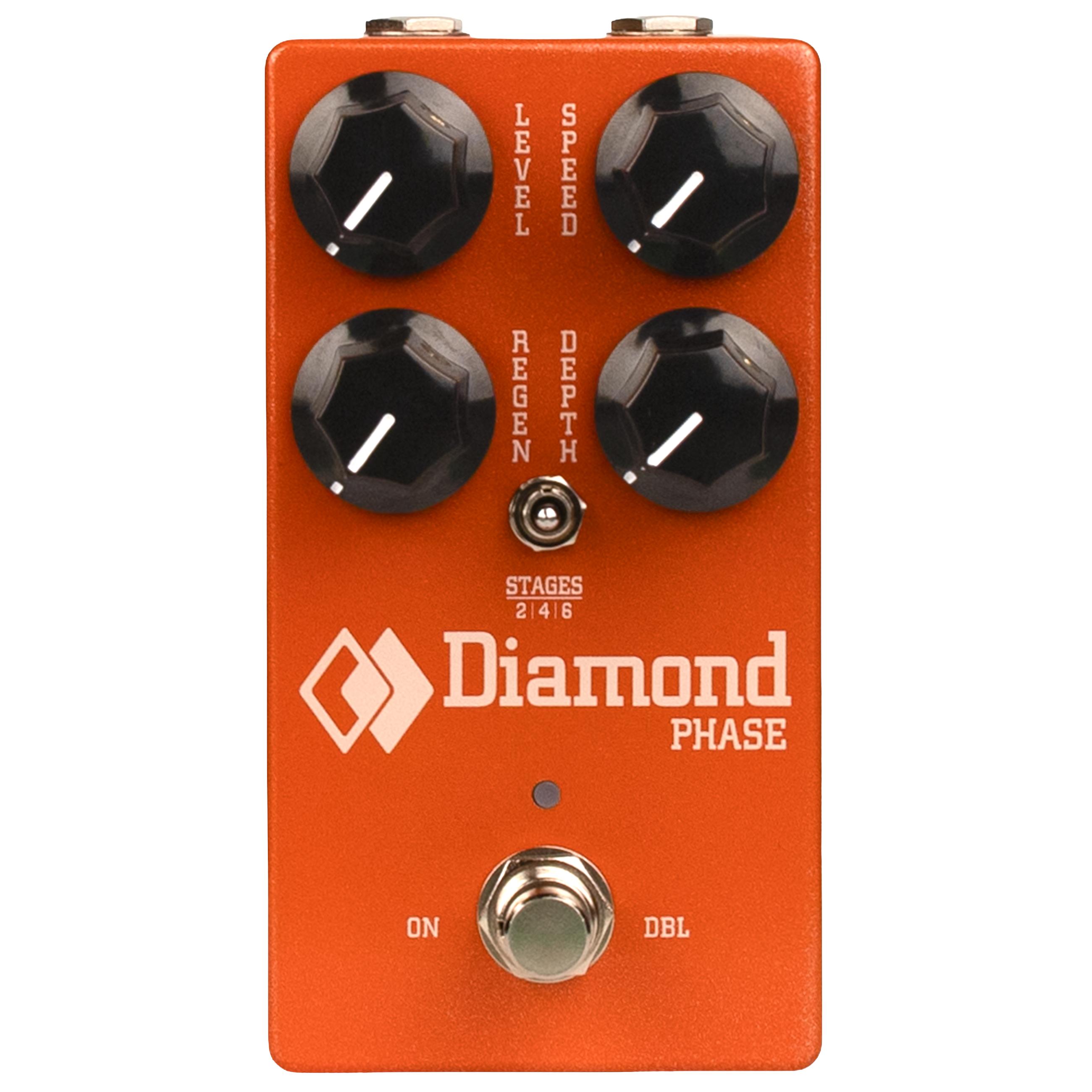 Diamond Phase 6-Stage JFET Phaser Pedal - DM-PHASE-Diamond-Phase-Pedal-Front.jpg