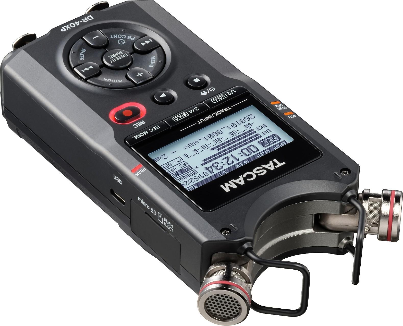 Tascam DR-40XP Portable Handheld Digital Field Recorder - DR40XP (4).jpg