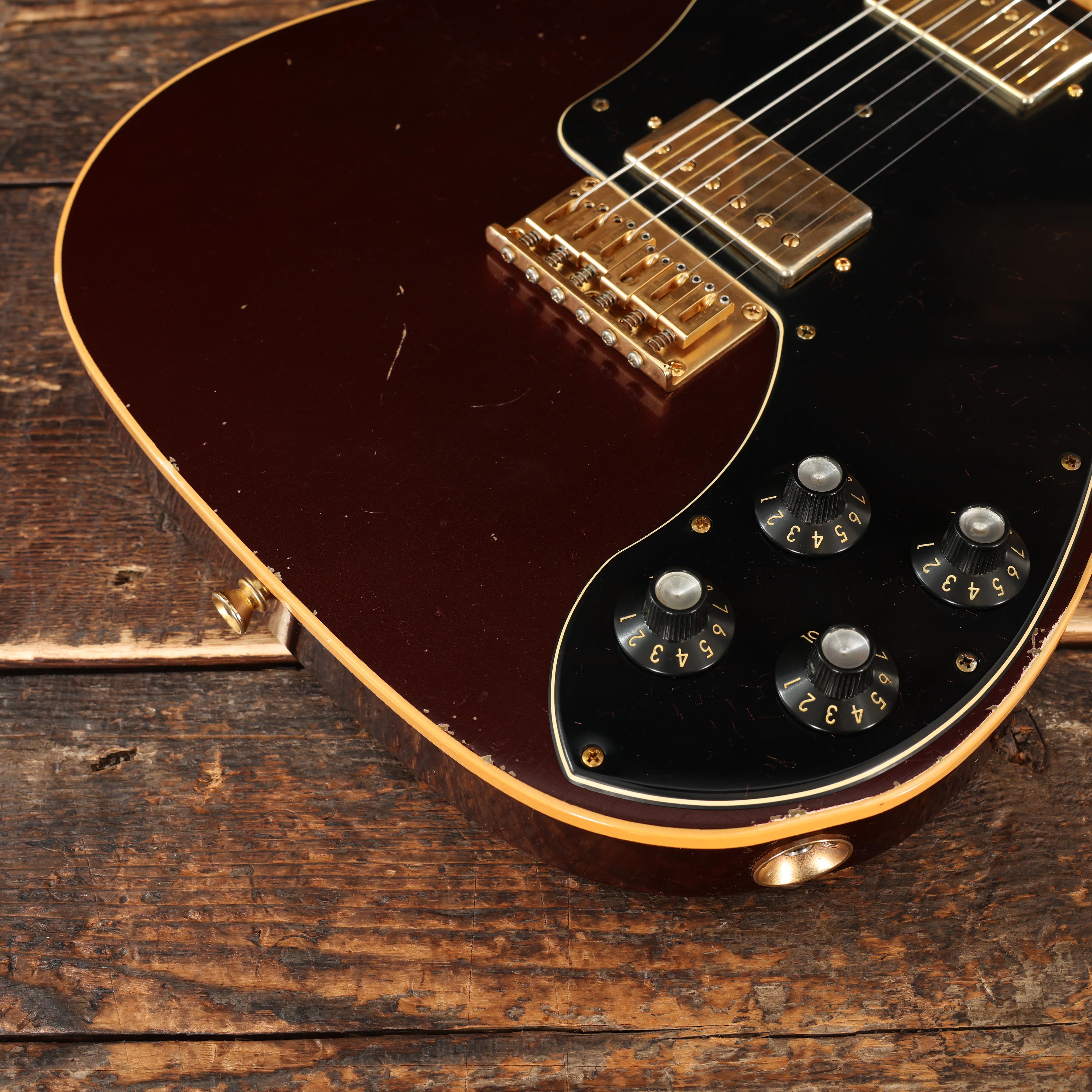 Shabat Lion Deluxe Electric Guitar in Oxblood, Light Aged - LION-DLX-OXB-AMC  -  501 (10).jpg