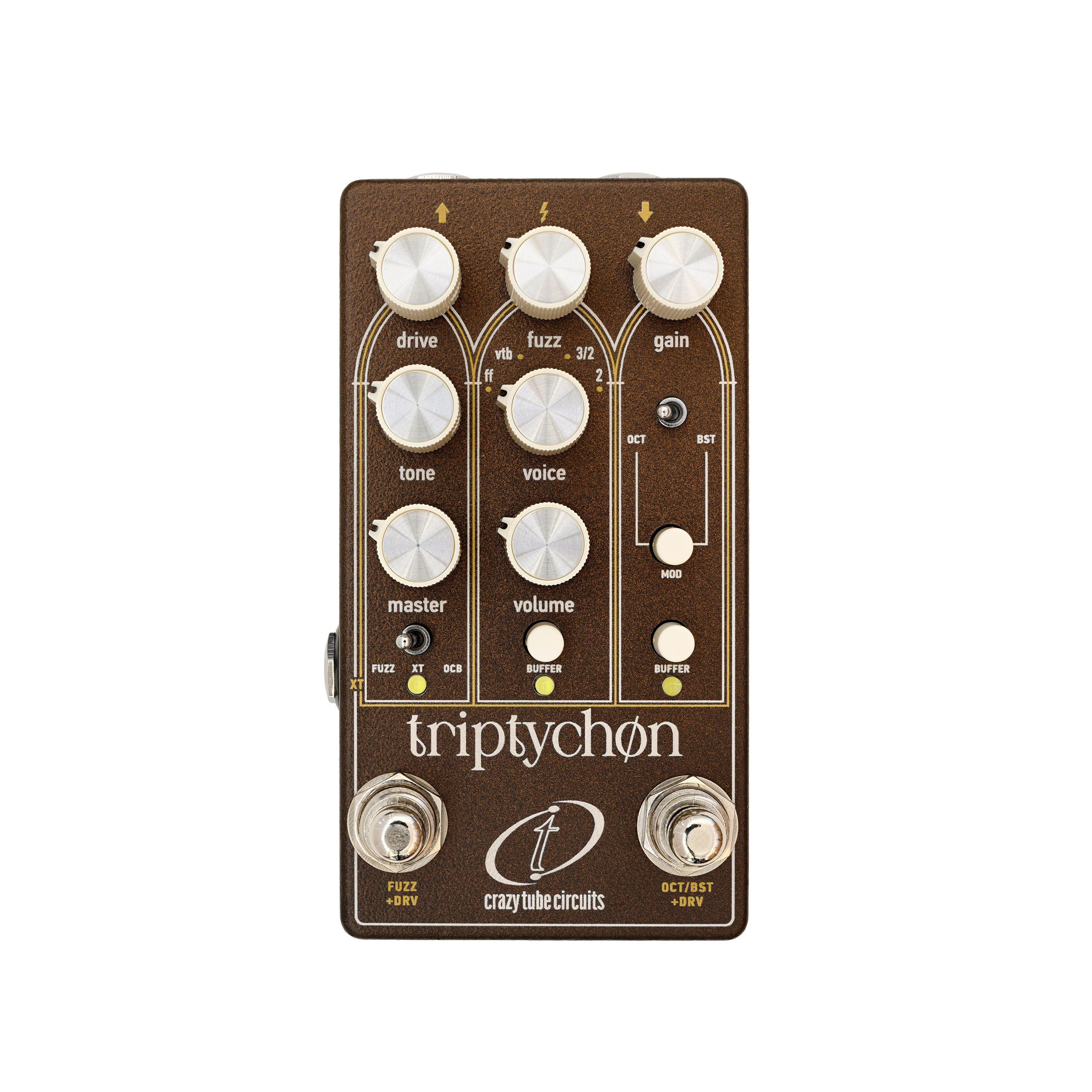 Crazy Tube Circuits TRIPTYCHON Analogue Fuzz Multi-FX Pedal
