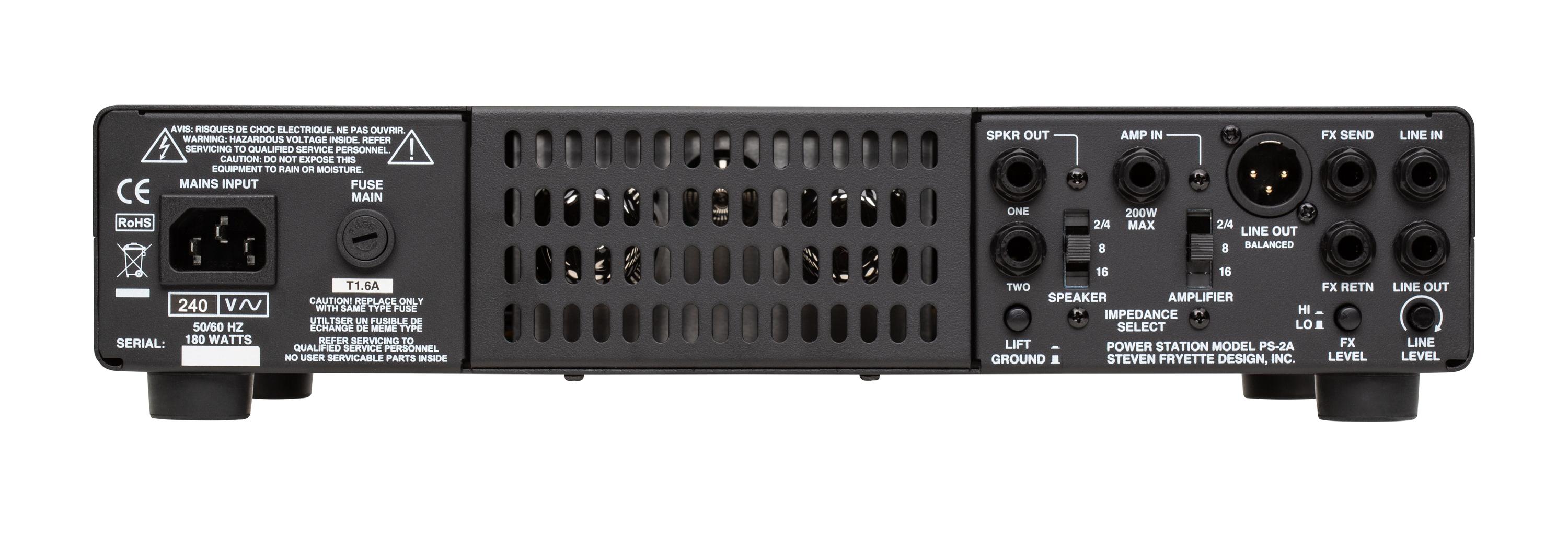 Fryette Power Station PS-2A Integrated Reactance Amplifier - PS2A_Rear__98288.jpg