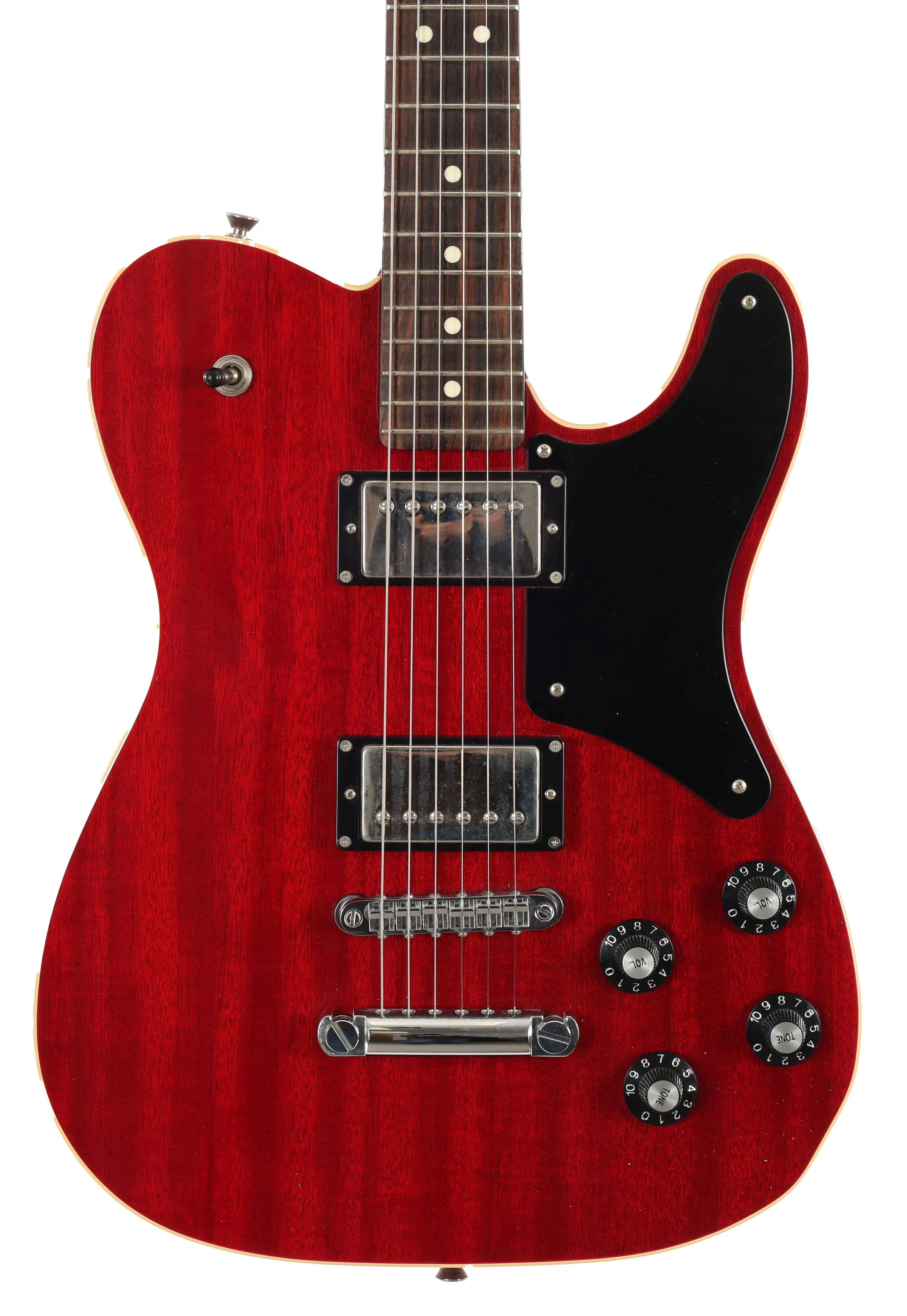 Second Hand Fender MIJ Troublemaker Telecaster Deluxe in Crimson Red 051 - SH-227-1051 (2).jpg