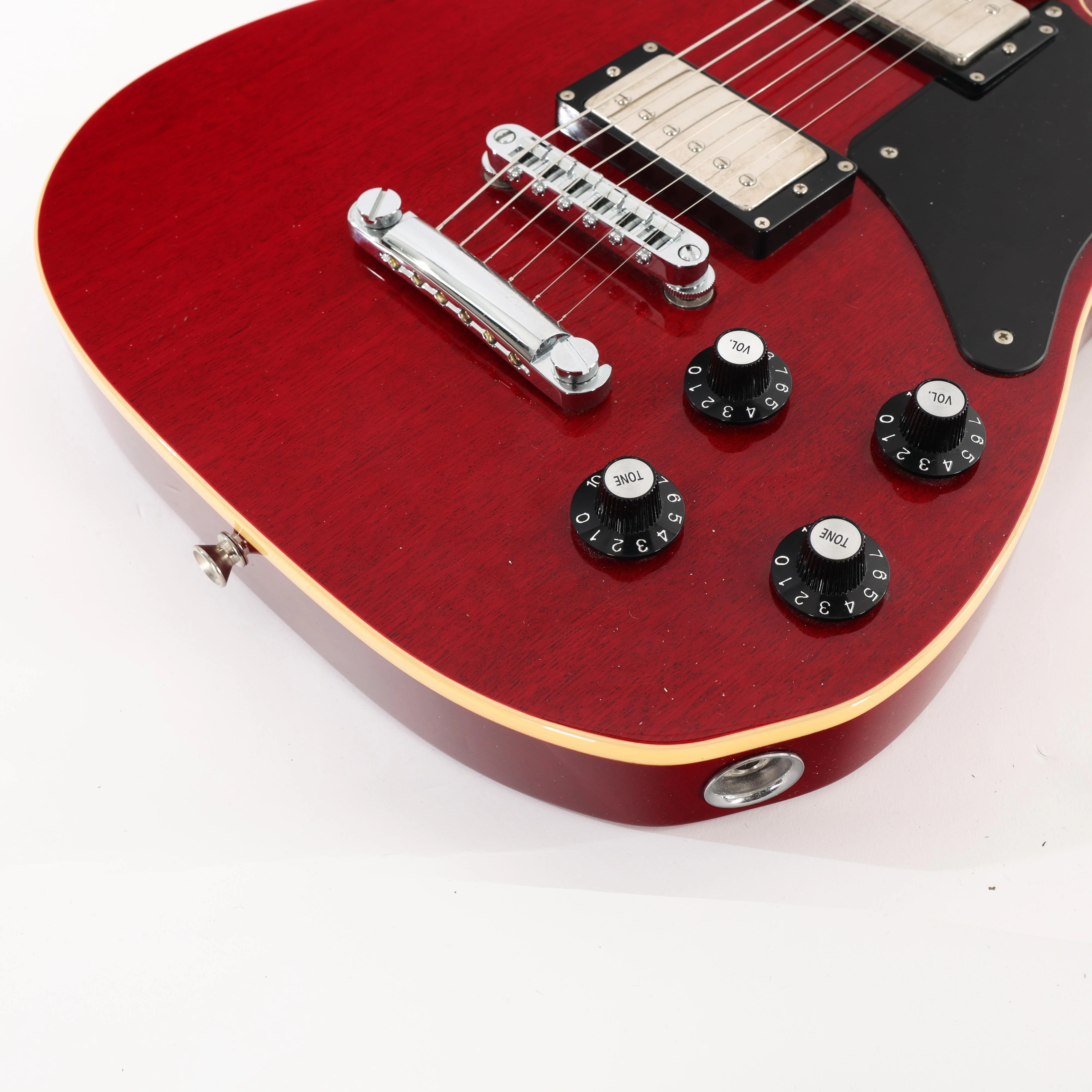 Second Hand Fender MIJ Troublemaker Telecaster Deluxe in Crimson Red 051 - SH-227-1051 (7).jpg