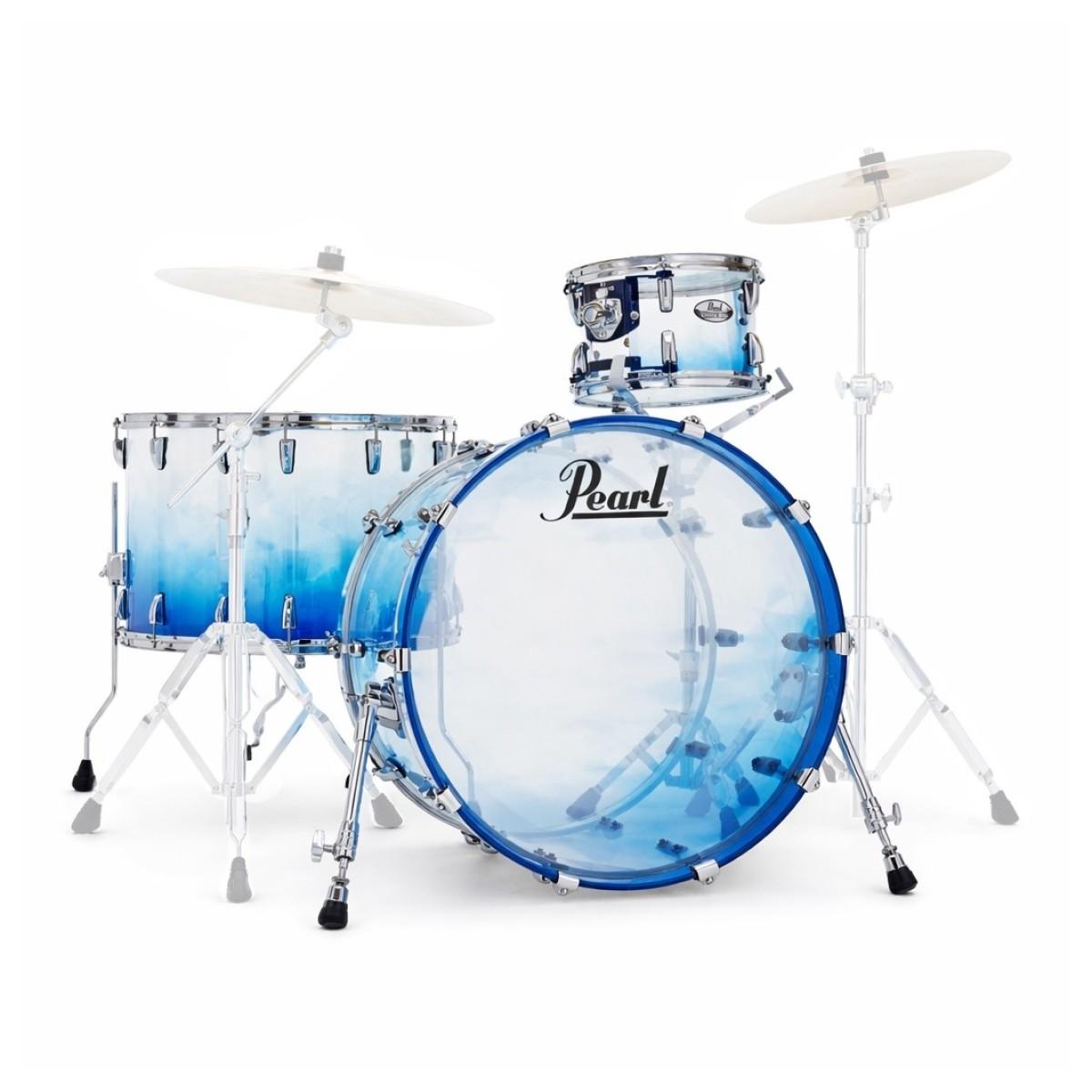 Pearl 22" Crystal Beat Acoustic Shell Pack in Glacier Fade Acrylic - CRB524PC780.jpg