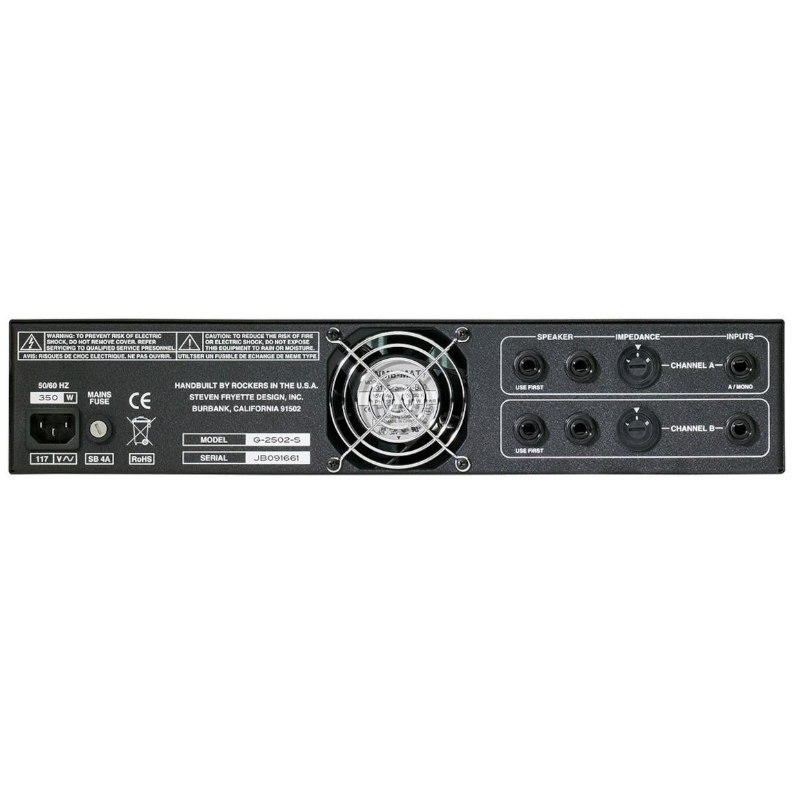 Fryette Two/Fifty/Two 50W Stereo Power Amp with EL34 Valves