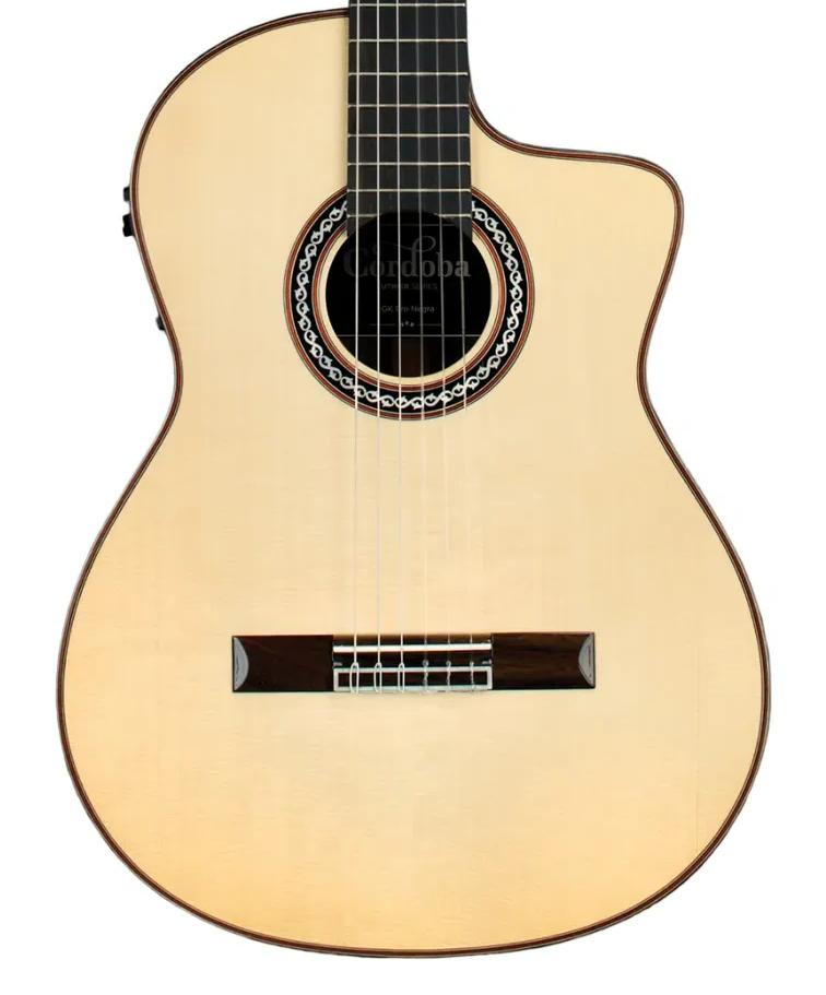 Cordoba Luthier GK Pro Negra Flamenco Electro Acoustic - CLUGKPRNGE-1.jpg