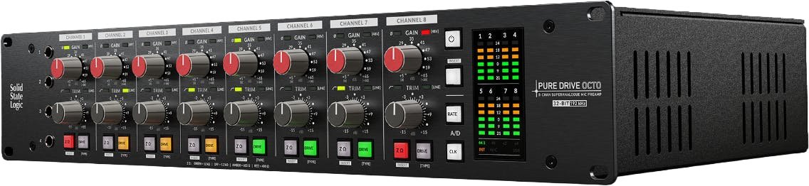 SSL Pure Drive OCTO Microphone Pre Amp & Soundcard - SSL0125-Solid_State_Logic_Octo_Right.jpg