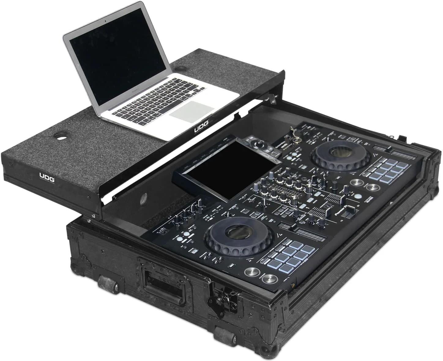 UDG FlightCase Pioneer XDJ-RX3 in Black + Laptop & Wheels - U91075BL (5).jpg