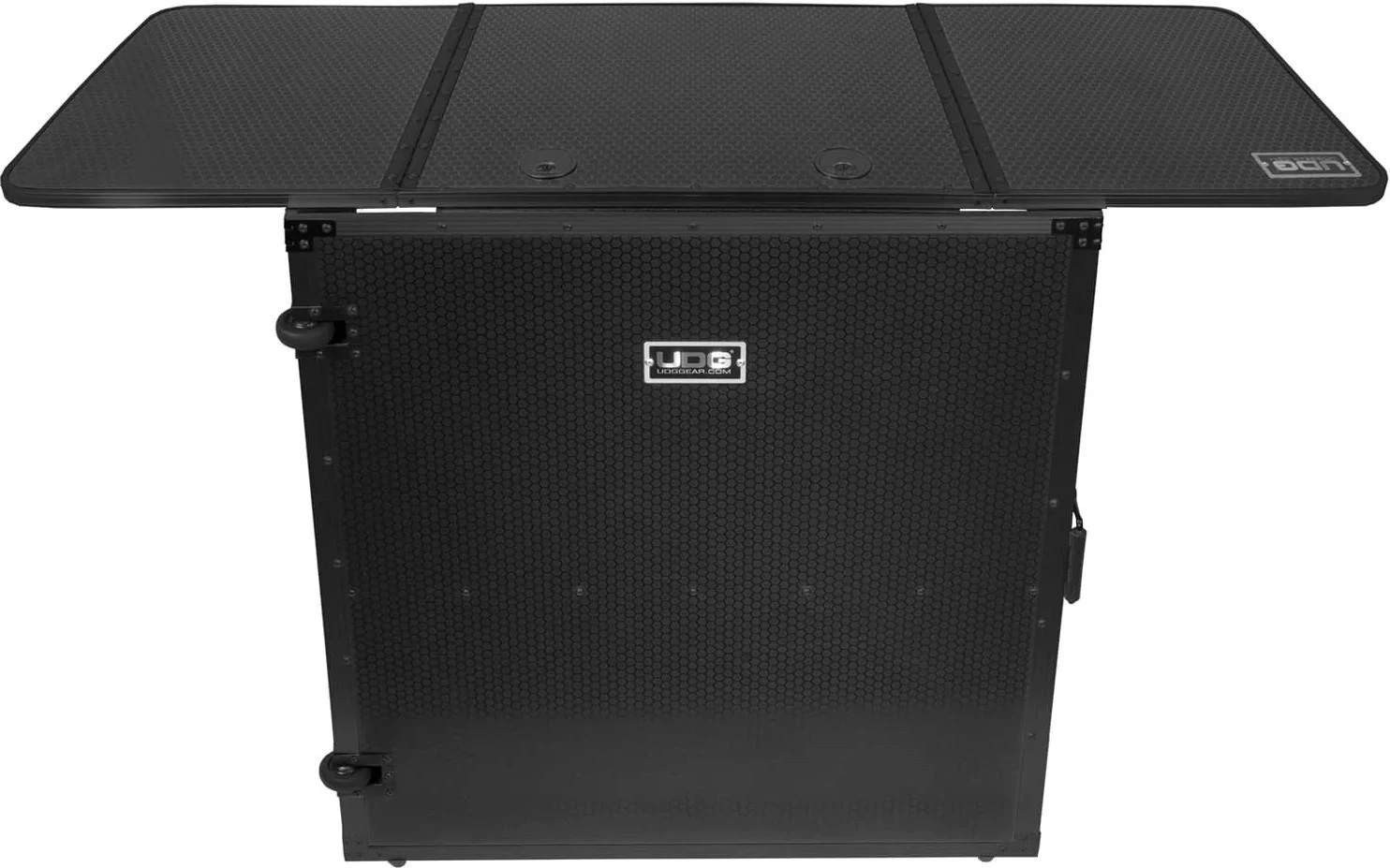 UDG FlightCase Fold Out DJ Table + Wheels in Black MK2 - U91049BL2 (1).jpg