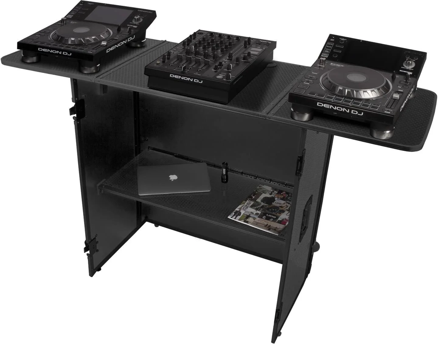 UDG FlightCase Fold Out DJ Table + Wheels in Black MK2 - U91049BL2 (3).jpg