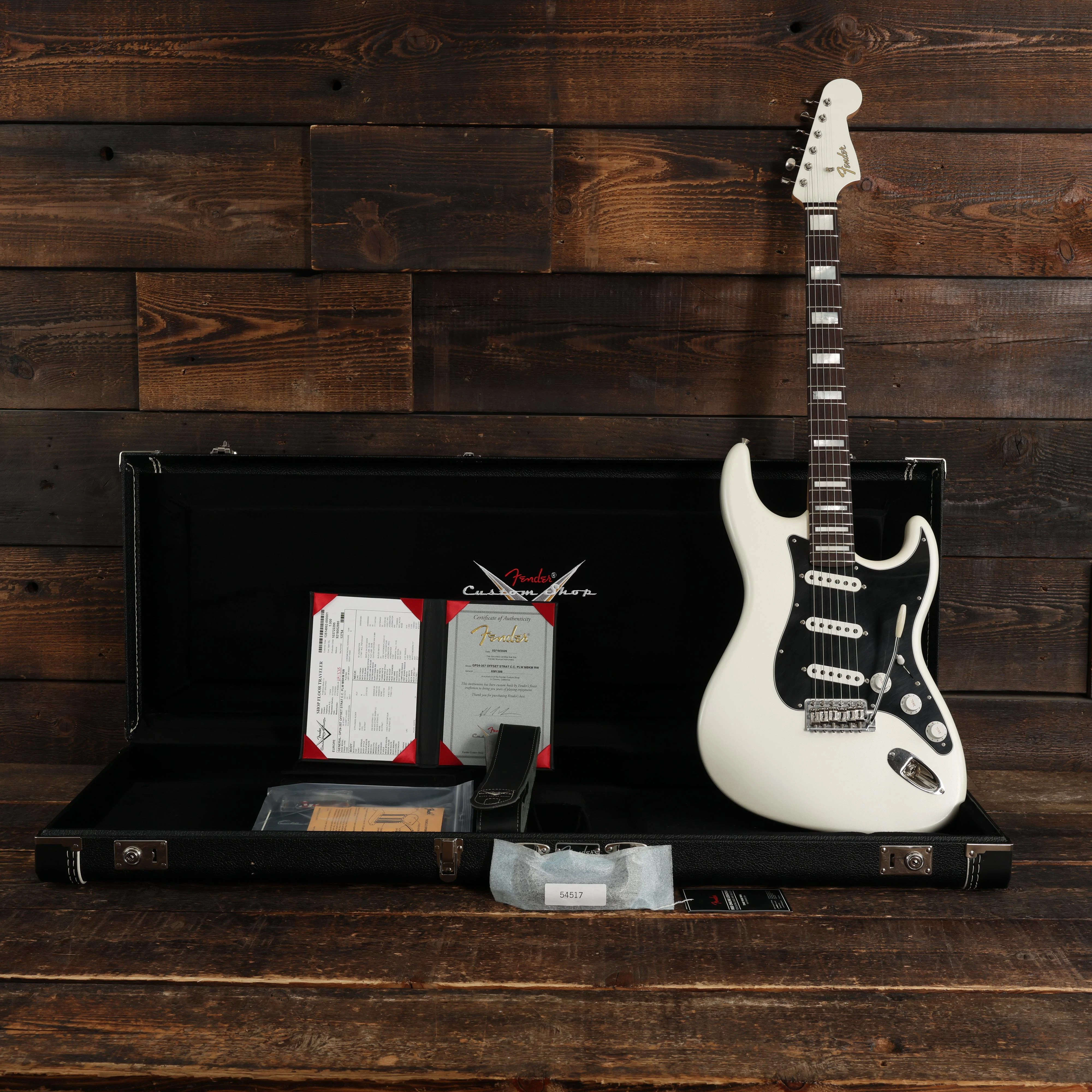 Fender Custom Shop Masterbuilt Kyle McMillin Offset Stratocaster in Pearl White - KM1388 (16).JPG