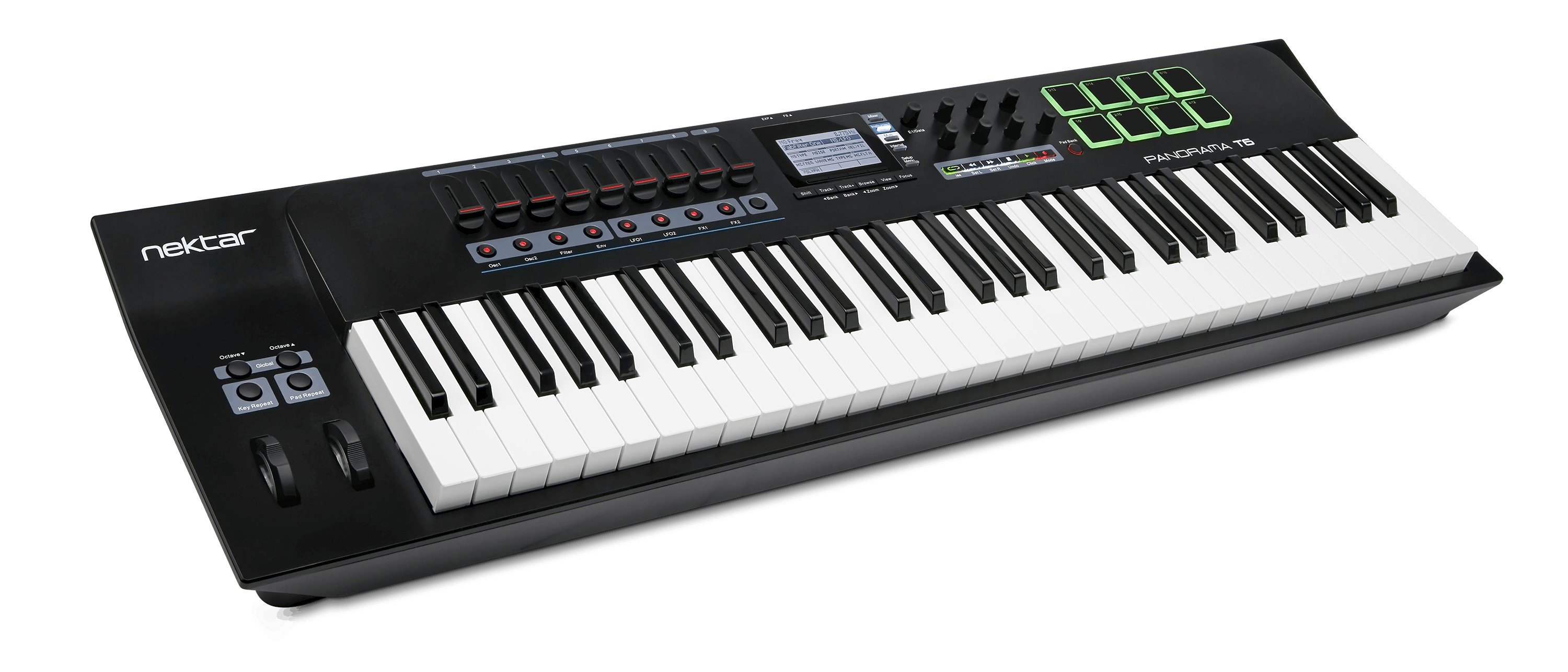 Nektar Panorama T6 - 61 Note Advanced MIDI Keyboard & Controller - 286058-T6_Left_Angle.jpg