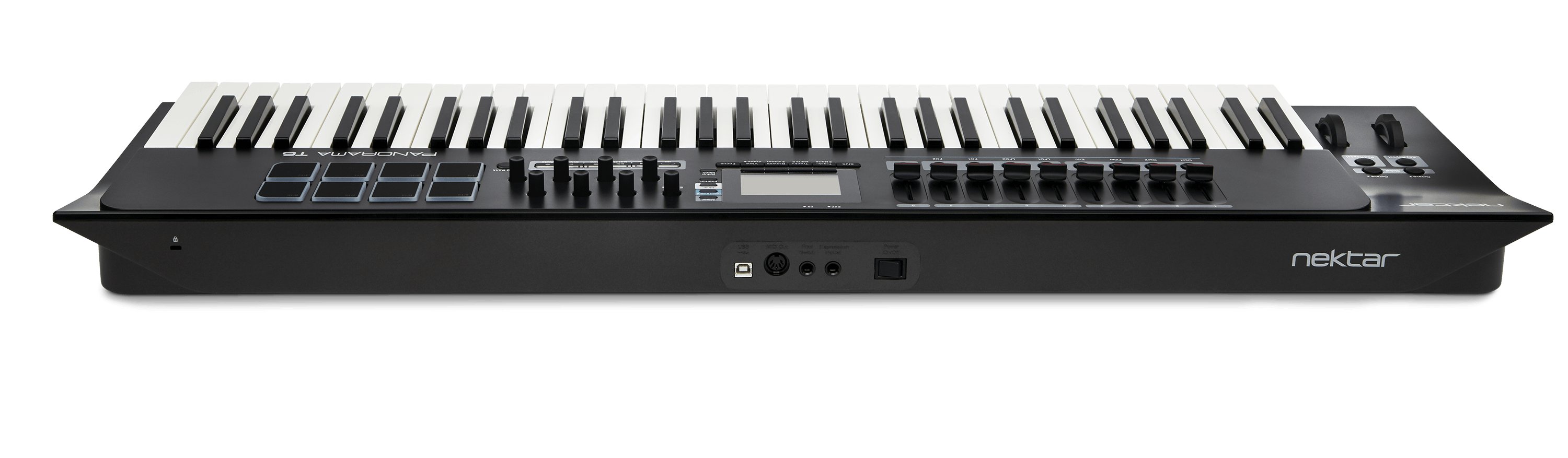 Nektar Panorama T6 - 61 Note Advanced MIDI Keyboard & Controller - 286060-T6_back_90d_angle.jpg