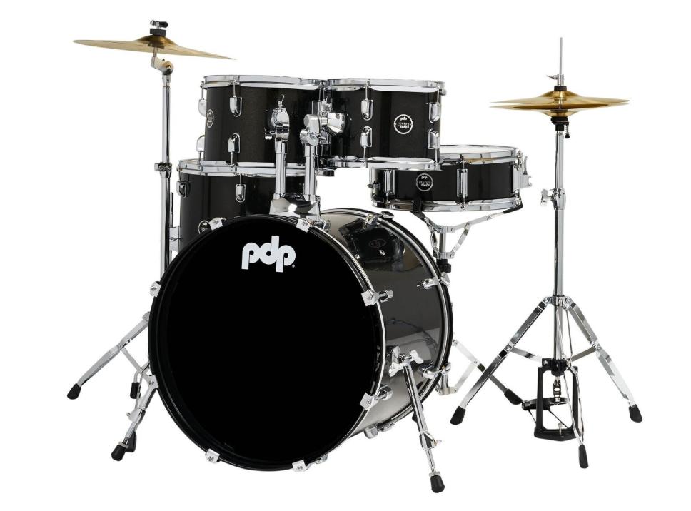 PDP Center Stage 20" 5-Piece Acoustic Drum Kit in Iridescent Black Sparkle - PDCE2015KTIB.jpg