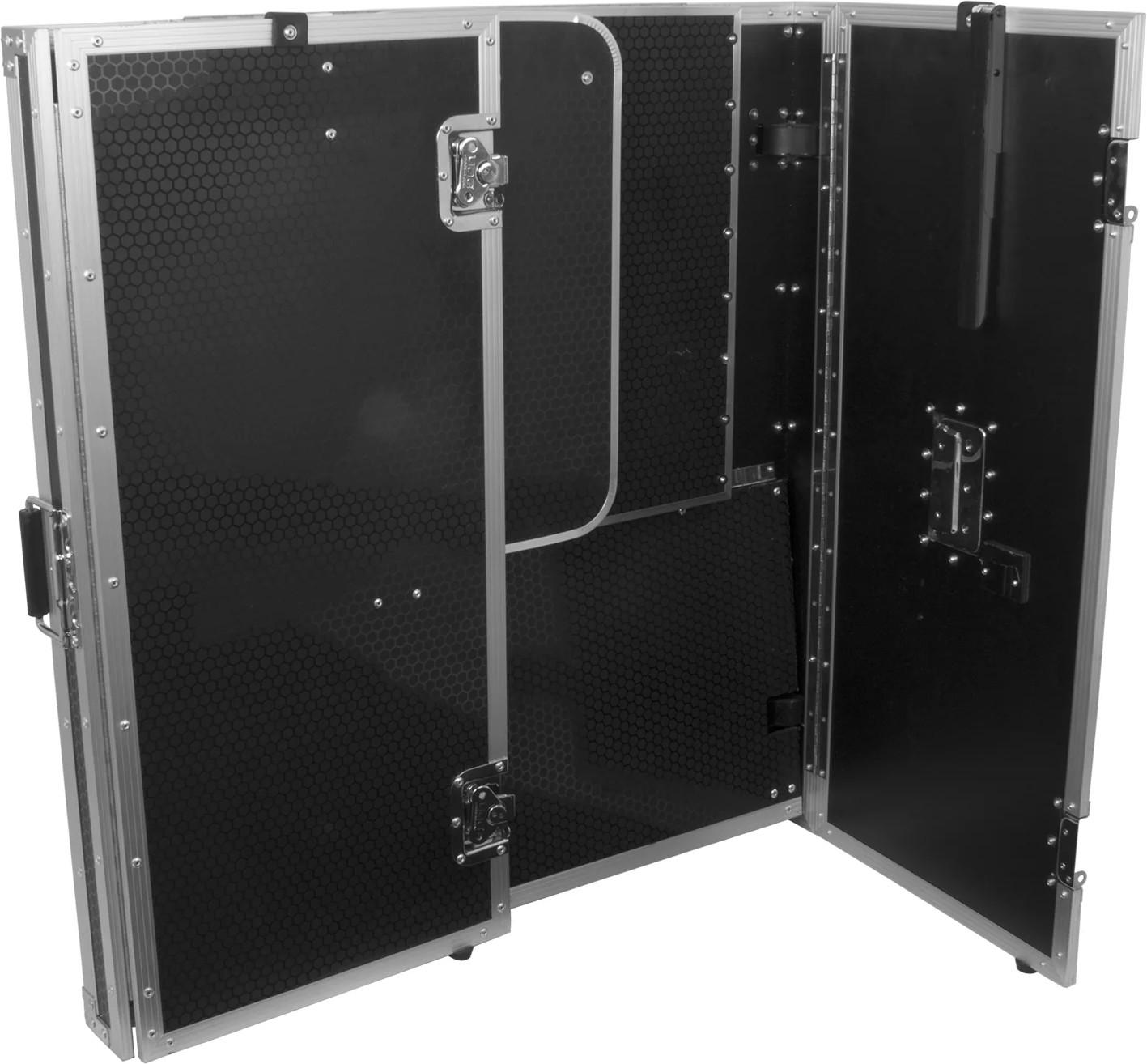 UDG FlightCase Fold Out DJ Table + Wheels MK2 in Silver - U92049SL2 (3).jpg