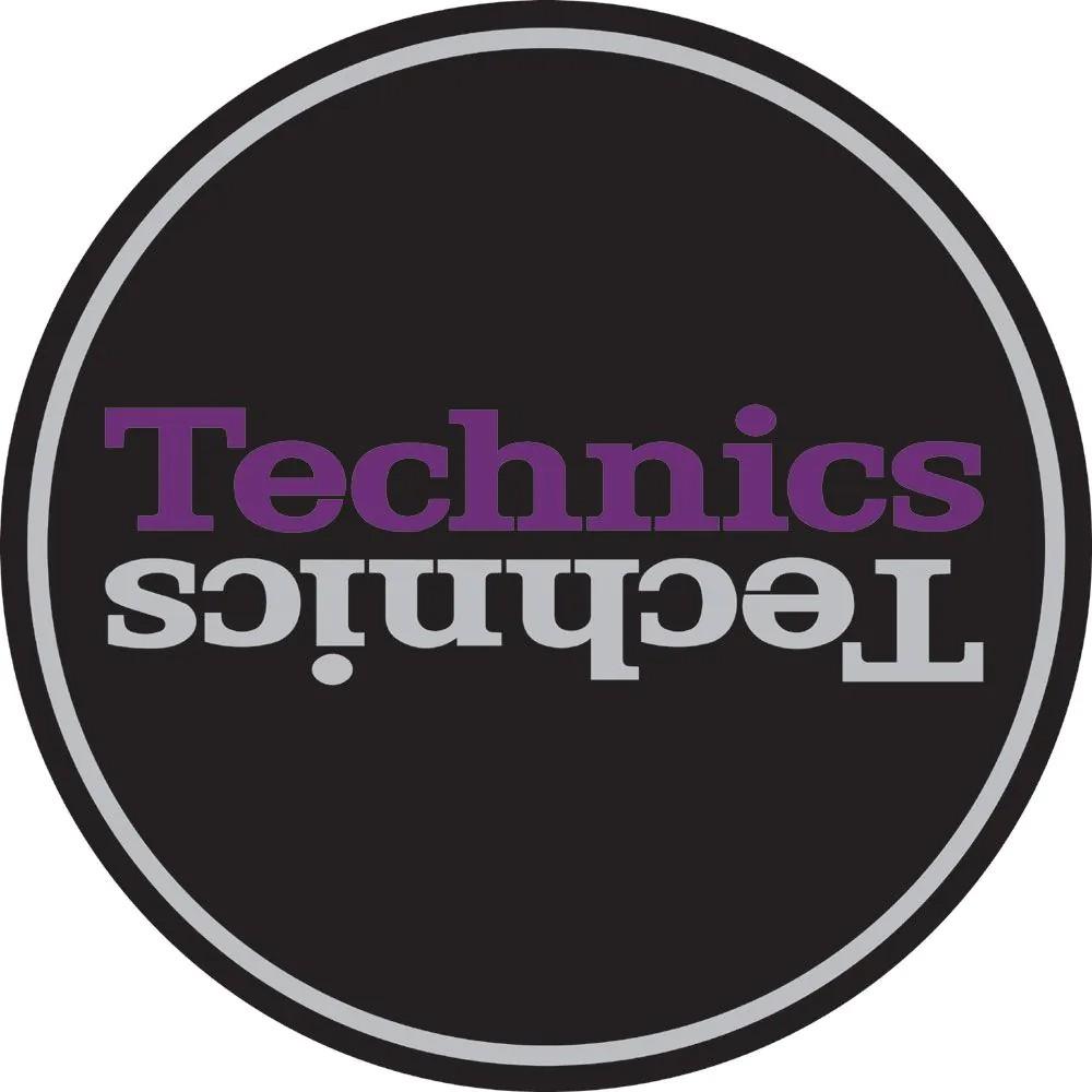 Technics Slipmat Duplex 3: Silver/Purple Mirror On Black - 60658 (1).jpg