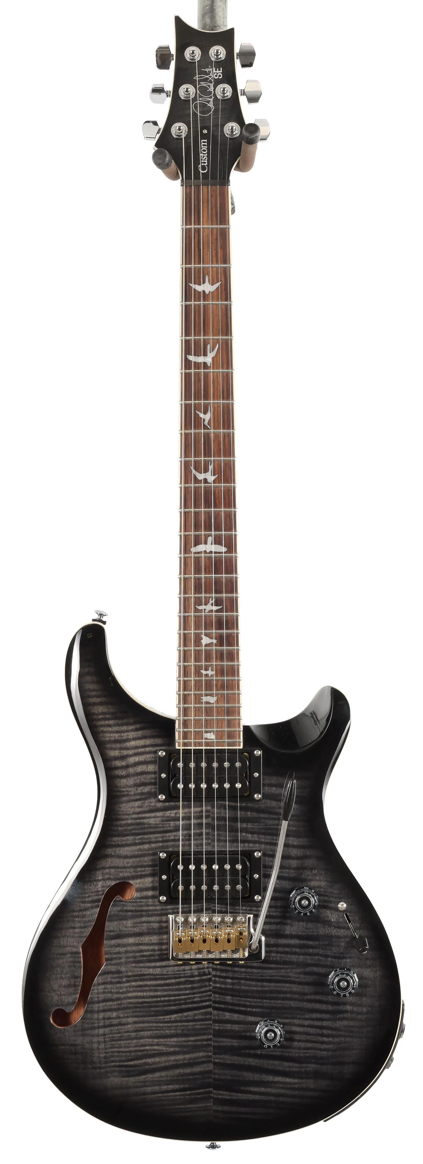 B Stock : PRS SE Custom 24 Semi-Hollow Piezo Electric Guitar in Charcoal Burst - 003 - B-SECPSH44C-0003 (3).jpg