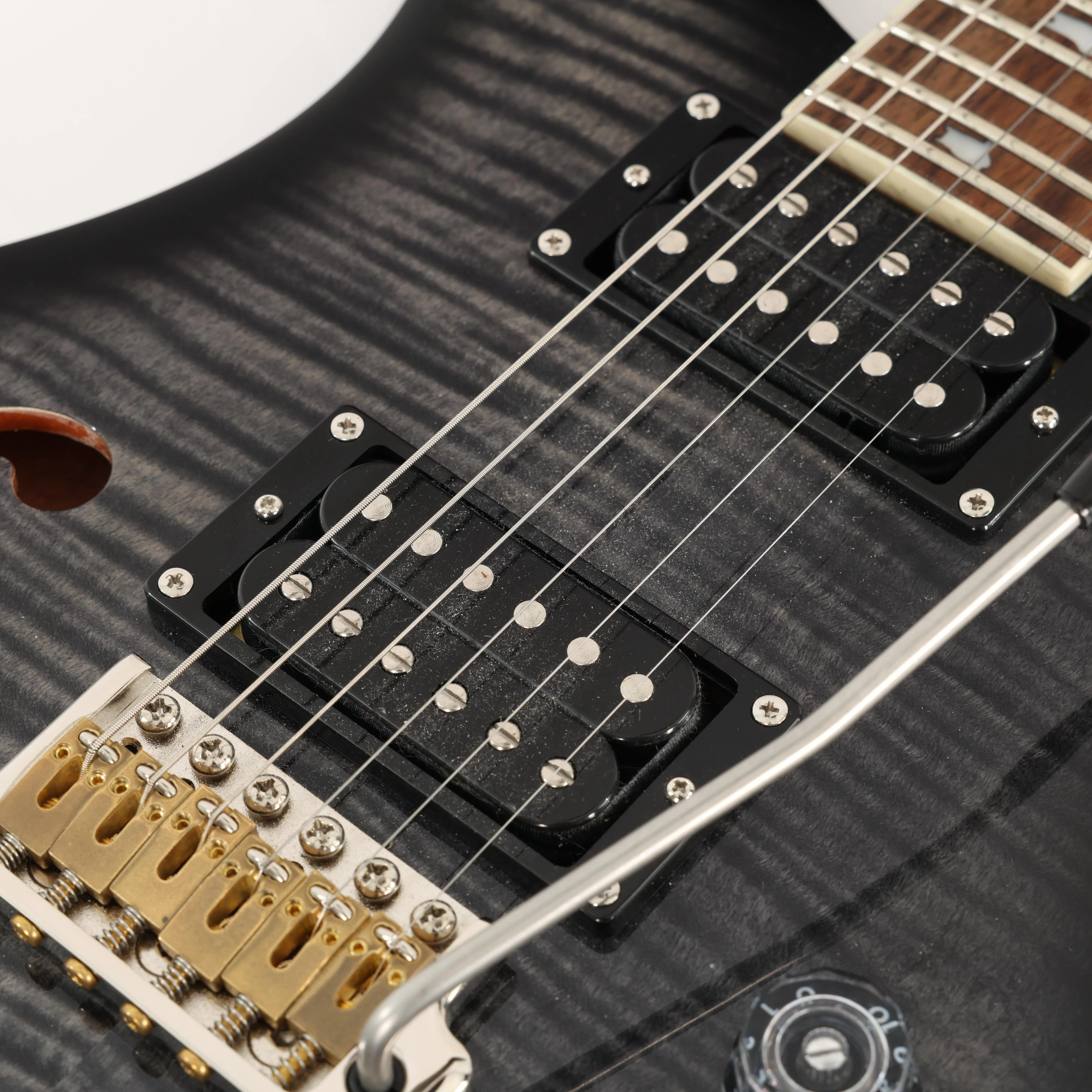 B Stock : PRS SE Custom 24 Semi-Hollow Piezo Electric Guitar in Charcoal Burst - 003 - B-SECPSH44C-0003 (7).jpg