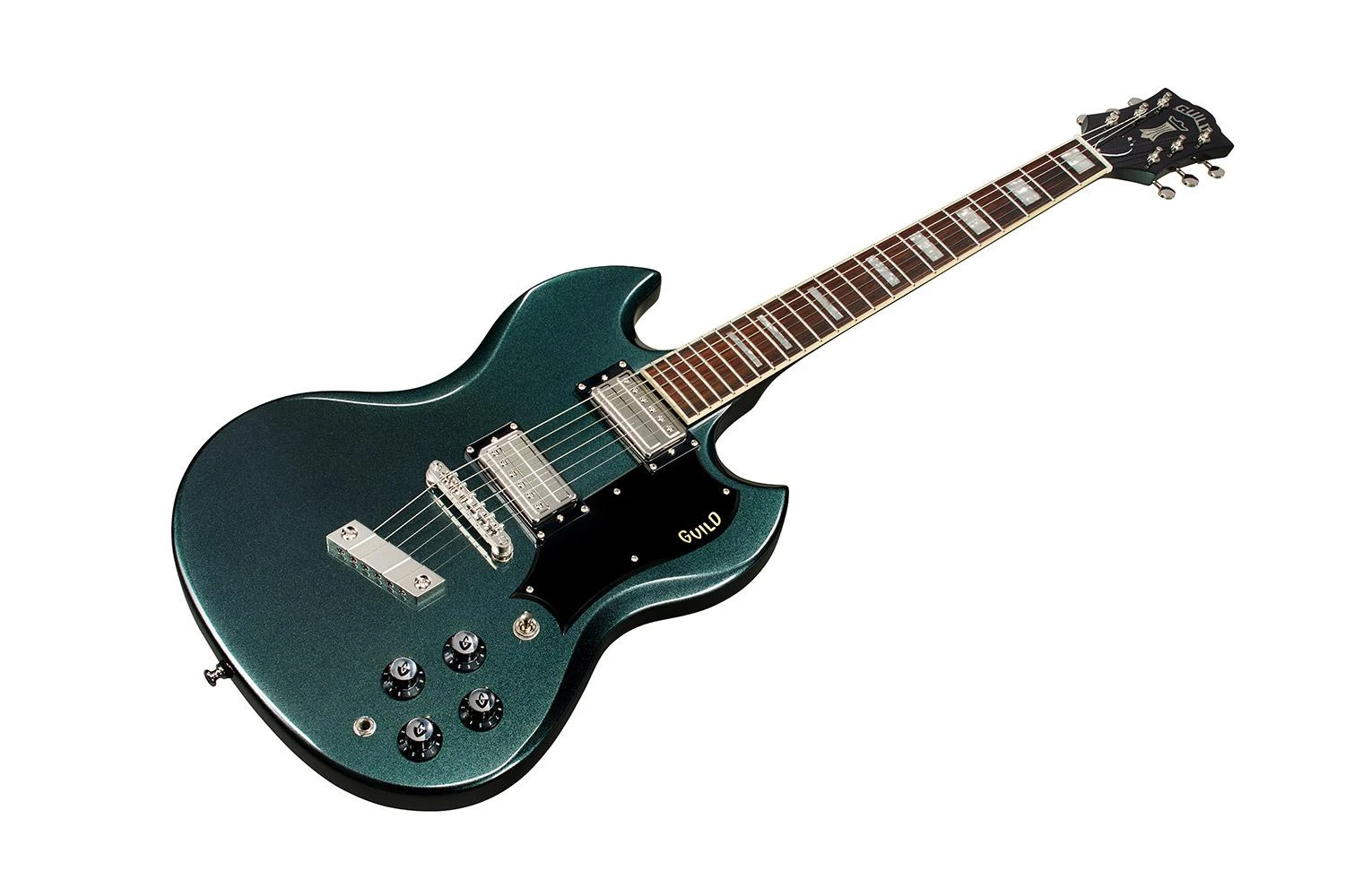 Guild Polara Deluxe Electric Guitar in Kingswood Green - GPODELUKGX-11.jpg