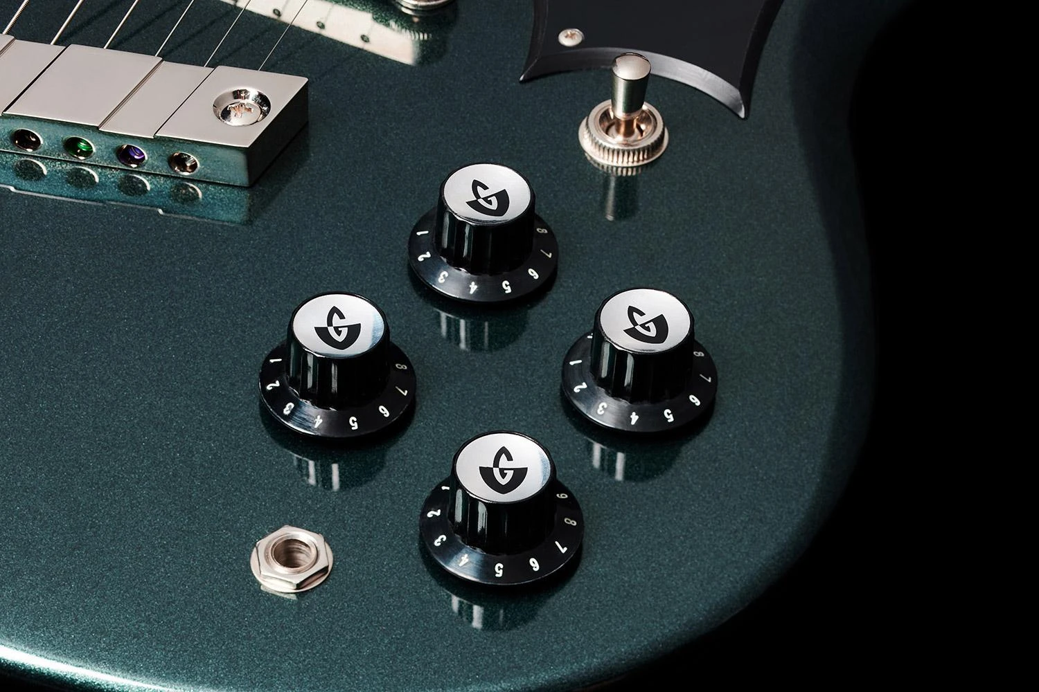 Guild Polara Deluxe Electric Guitar in Kingswood Green - GPODELUKGX-13.jpg