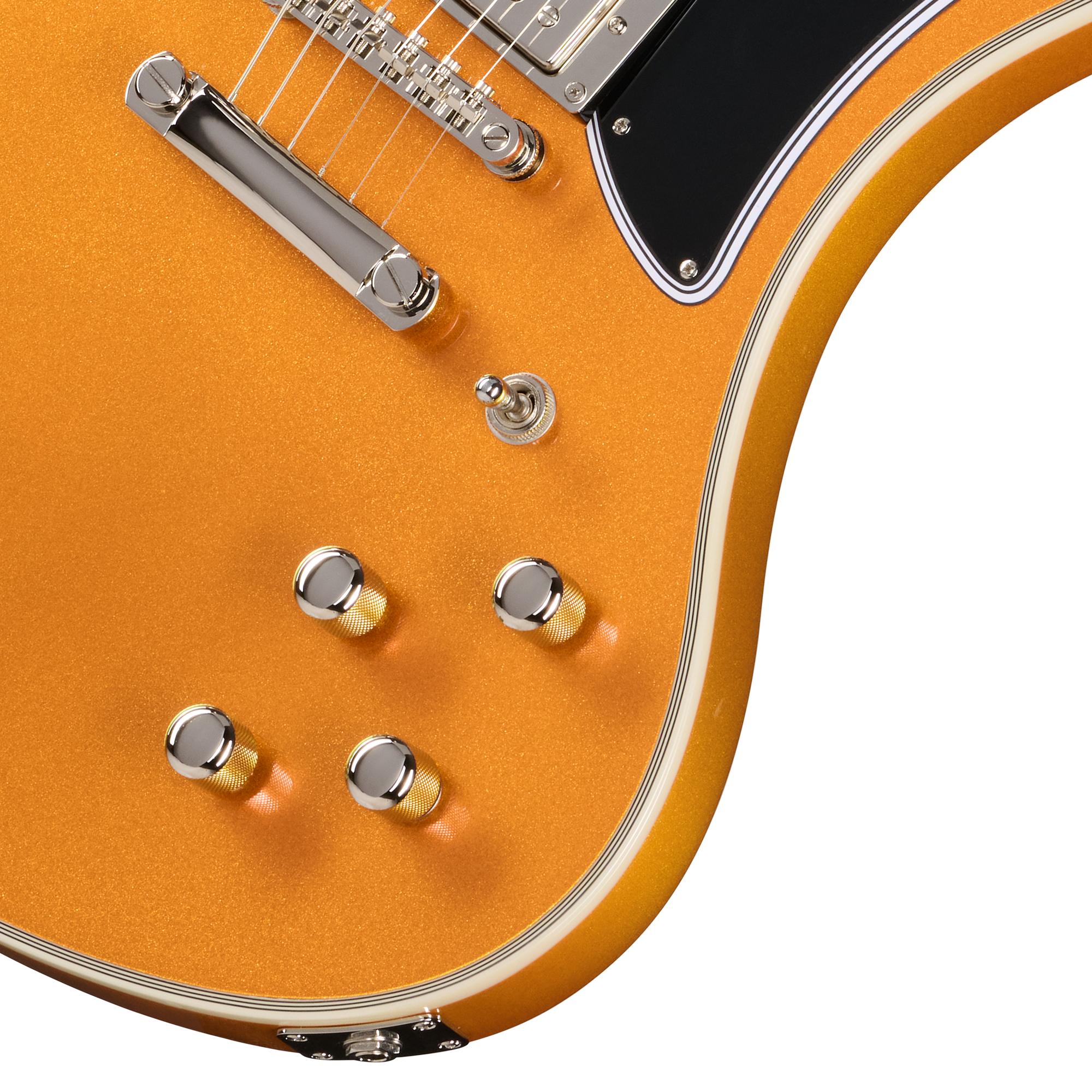 Epiphone Futura RD Custom Electric Guitar in Firestorm Shift - EIFRDCFSSNH-Controls.jpg