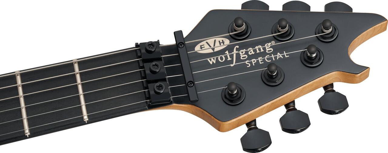 ギター EVH Wolfgang Special Deep llic EVH Wolfgang Special Baked Maple Electric Guitar in Stealth Black