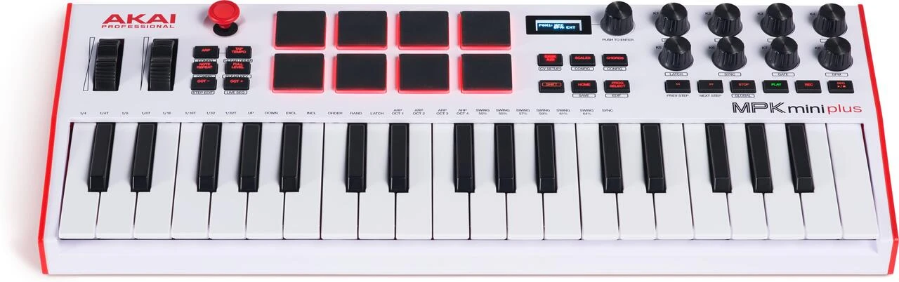 Akai MPK Mini Plus Controller Keyboard In WHITE - MPKMINIPLUSW (4).jpg