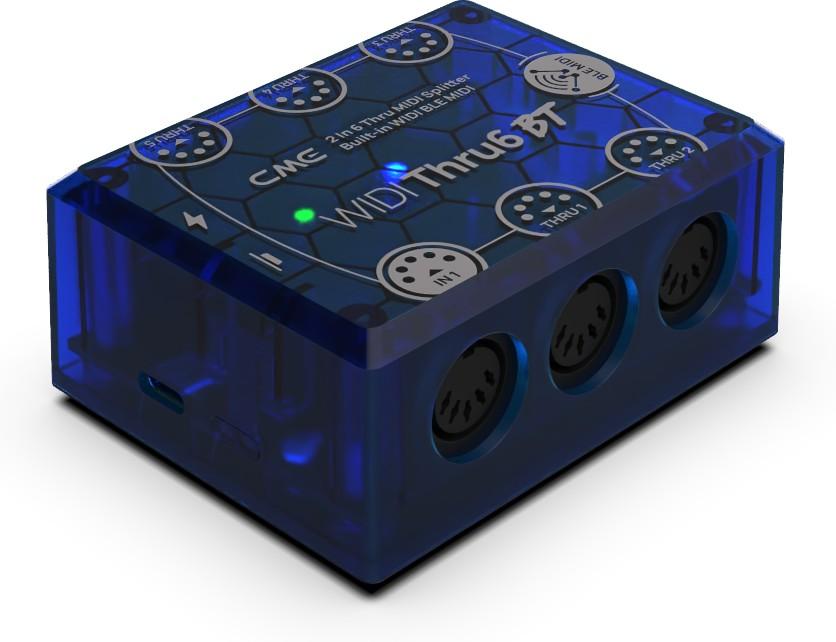 CME WIDI Thru6 BT Bluetooth MIDI Thru/Split Box, 2-in-6 Out - S-WT00B00 (2).jpg