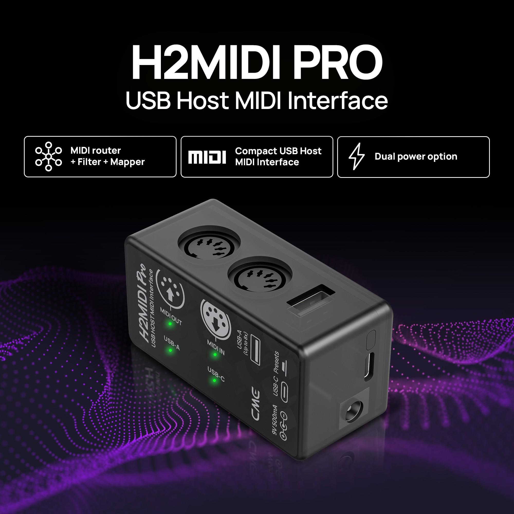 CME H2MIDI Pro USB Host/client & 1-in-1-out MIDI With Filter, mapper & router - S-F000C03 (2).jpg